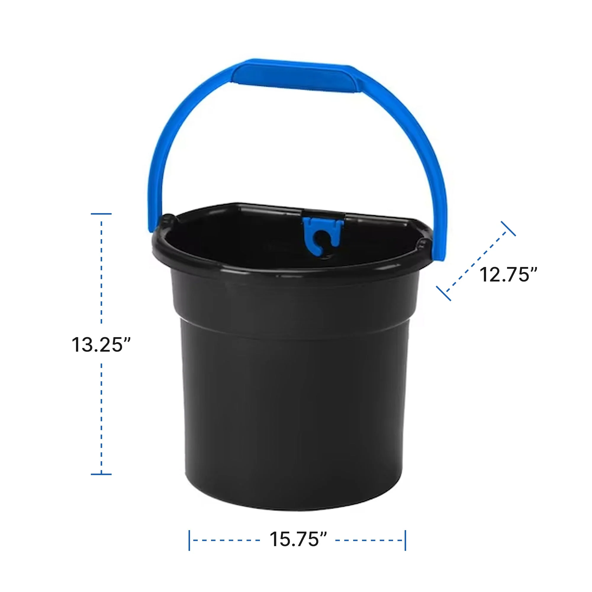 Gracious Living 5.8 Gallon Flat Back Indoor Outdoor Garden Water Bucket (6 Pack) - Image 2