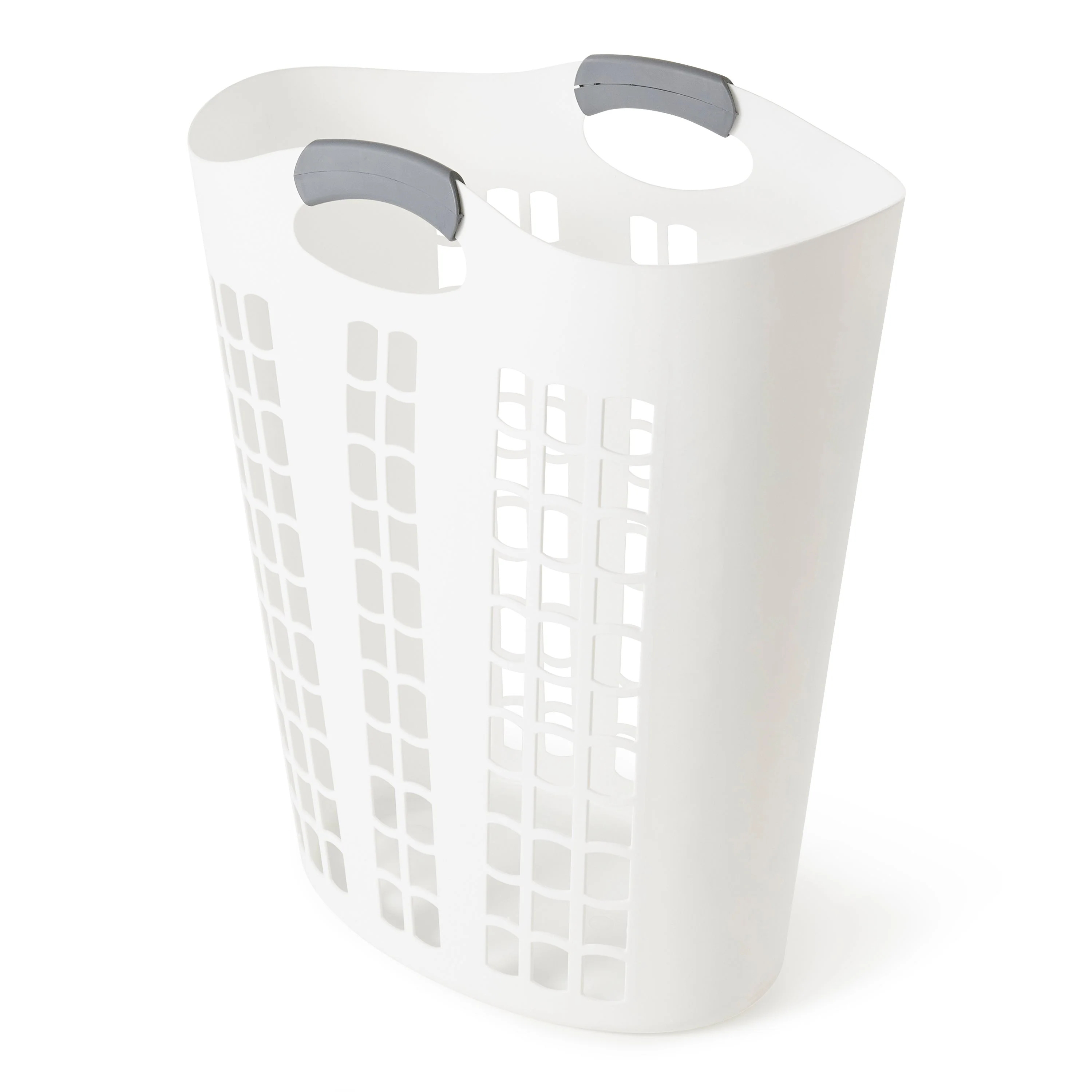 Gracious Living Easy Carry Flex Hamper, Ventilated Laundry Basket with Handles - Image 9