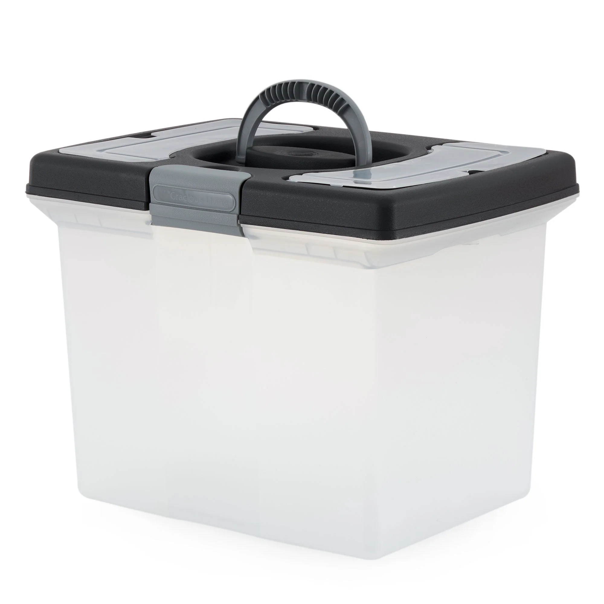 Gracious Living Stackable File Storage Caddy with Accessory Compartment (2 Pack) - Image 6