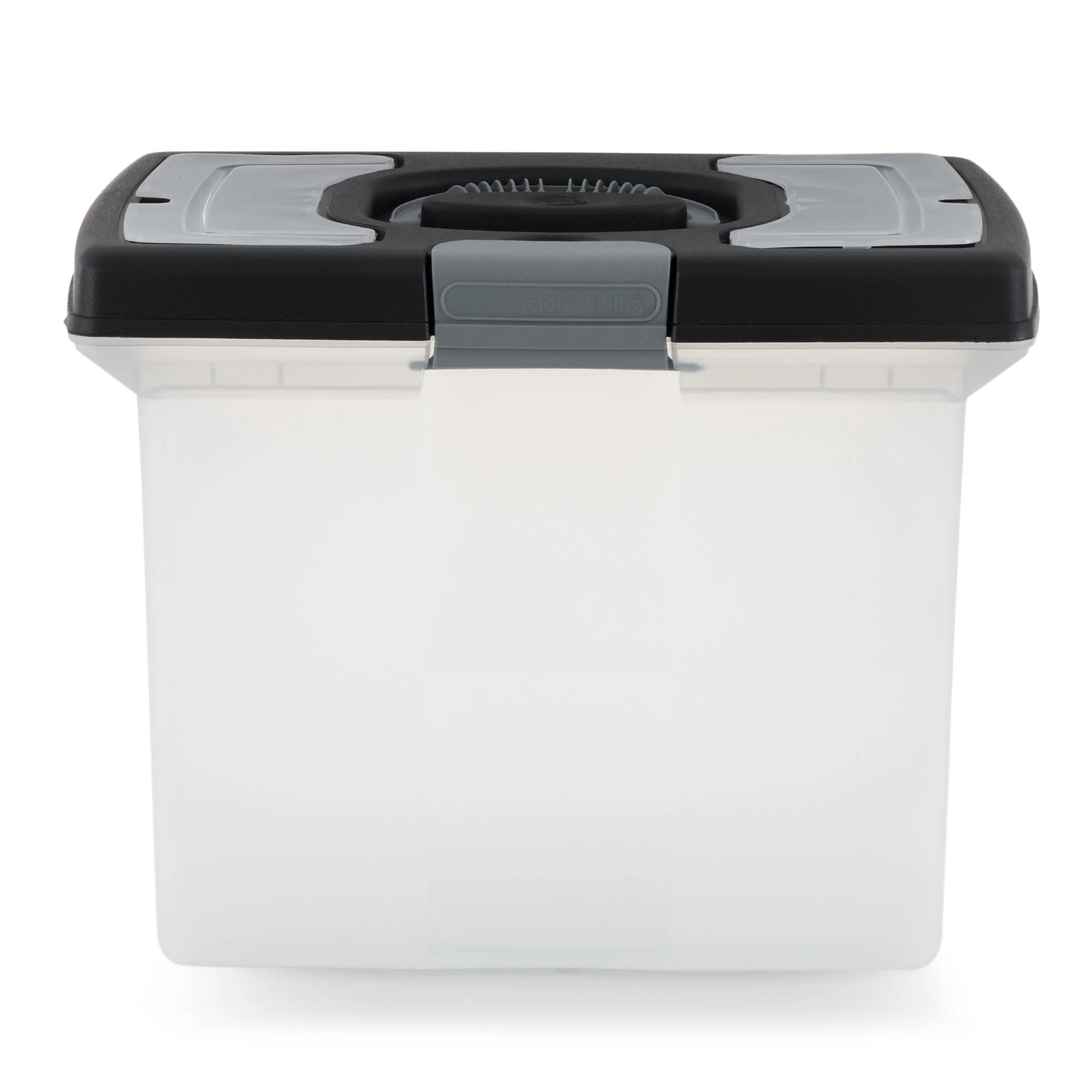 Gracious Living Stackable File Storage Caddy with Accessory Compartment (2 Pack) - Image 7