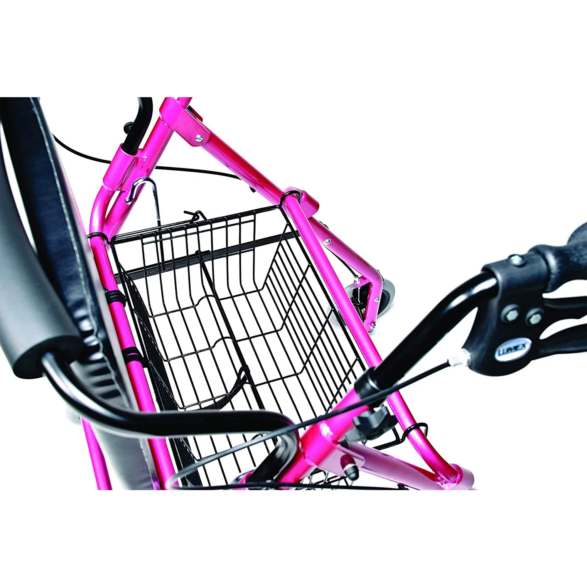 Graham Field Lumex Walkabout Lite Rollator with Seat and 6 Inch Wheels, Pink - Image 7
