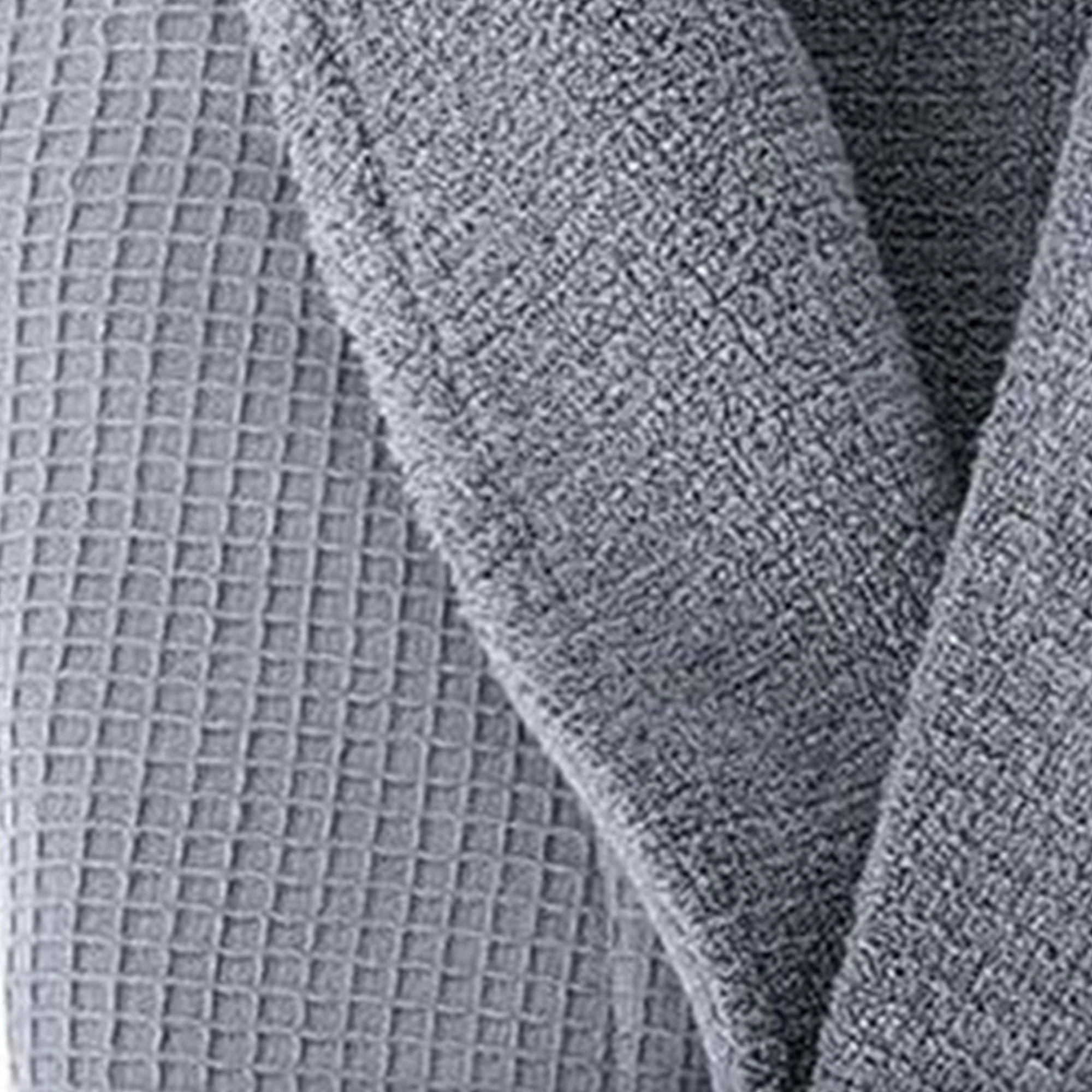 Grund Ocean Isle 100 Percent Organic Turkish Cotton Bathrobe, Large, Slate Gray - Image 3