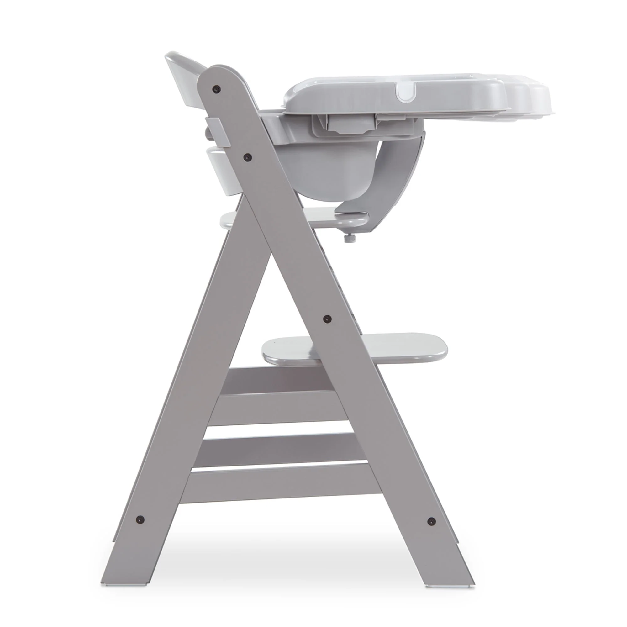 hauck Alpha High Chair Tray Table Compatible with Wooden Alpha+ and Beta+, Grey - Image 9