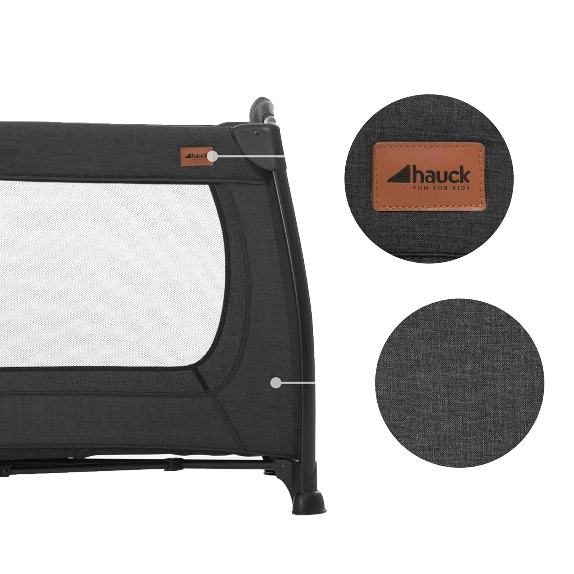 hauck Play N Relax Center Portable Baby Playard Crib with Travel Bag, Black - Image 6