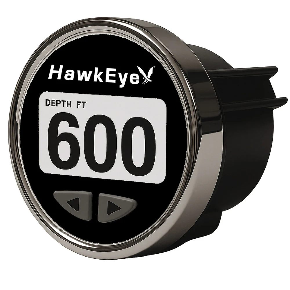 HawkEye DepthTrax Edge In-Dash Depth Finder - HD Color Display - 600' Max Depth - TM Transducer - Image 4