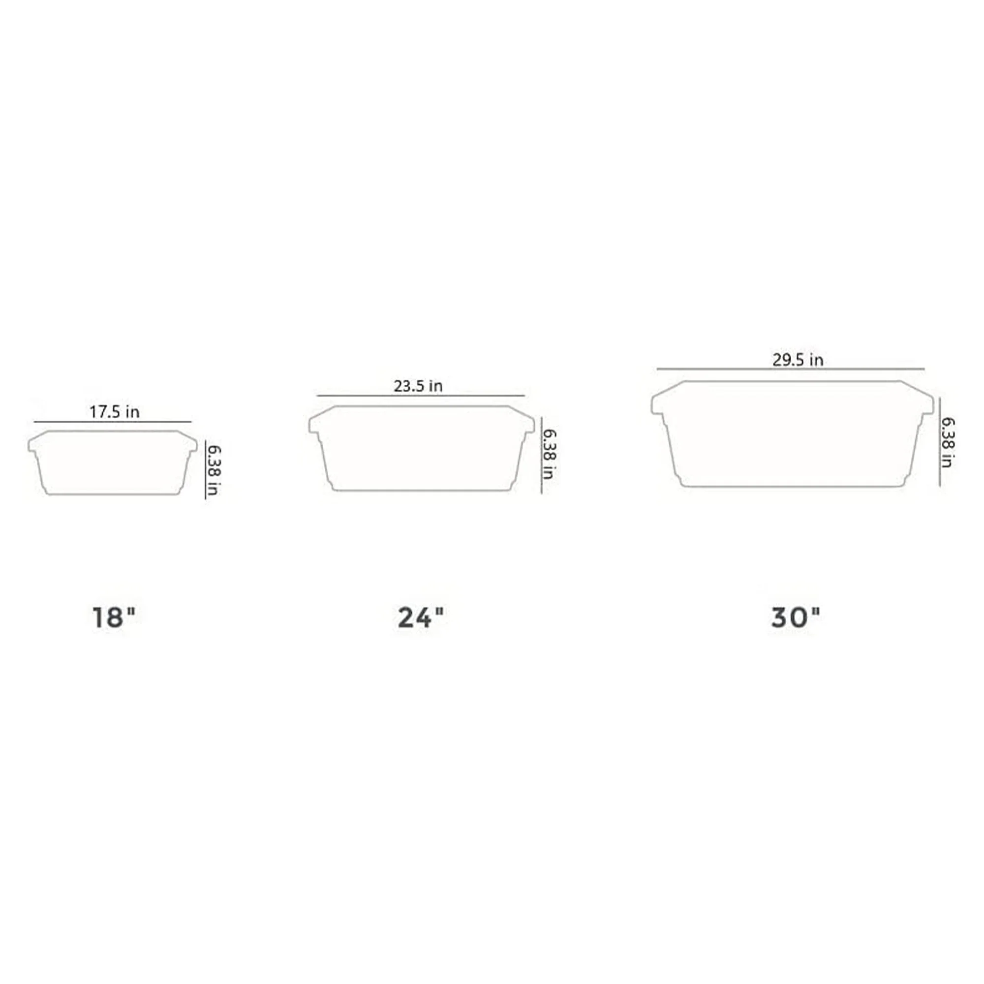 HC Companies 30 Inch Fluted Venetian Garden Flower Window Box, Clay (4 Pack) - Image 3