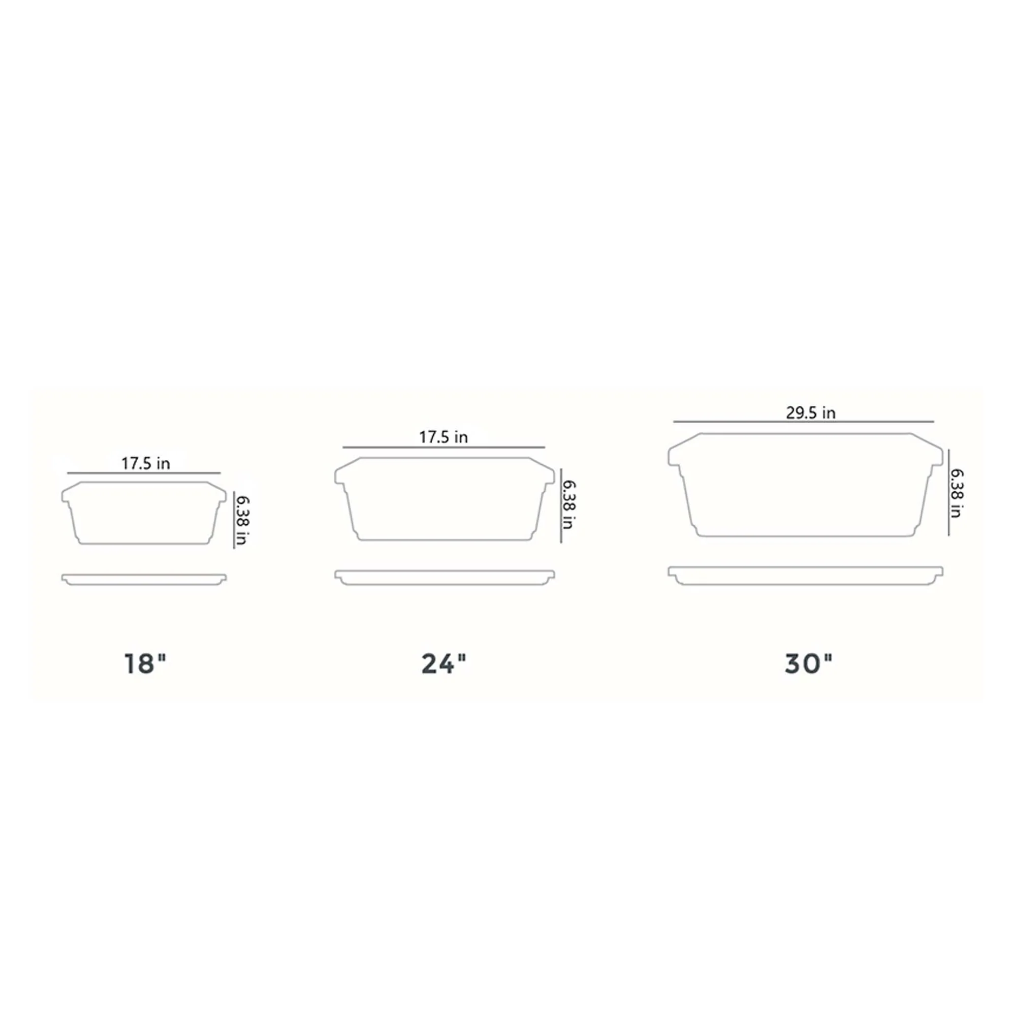 HC Companies Farmhouse Venetian 18 Inch Rectangular Flower Box Saucer, Chocolate - Image 4