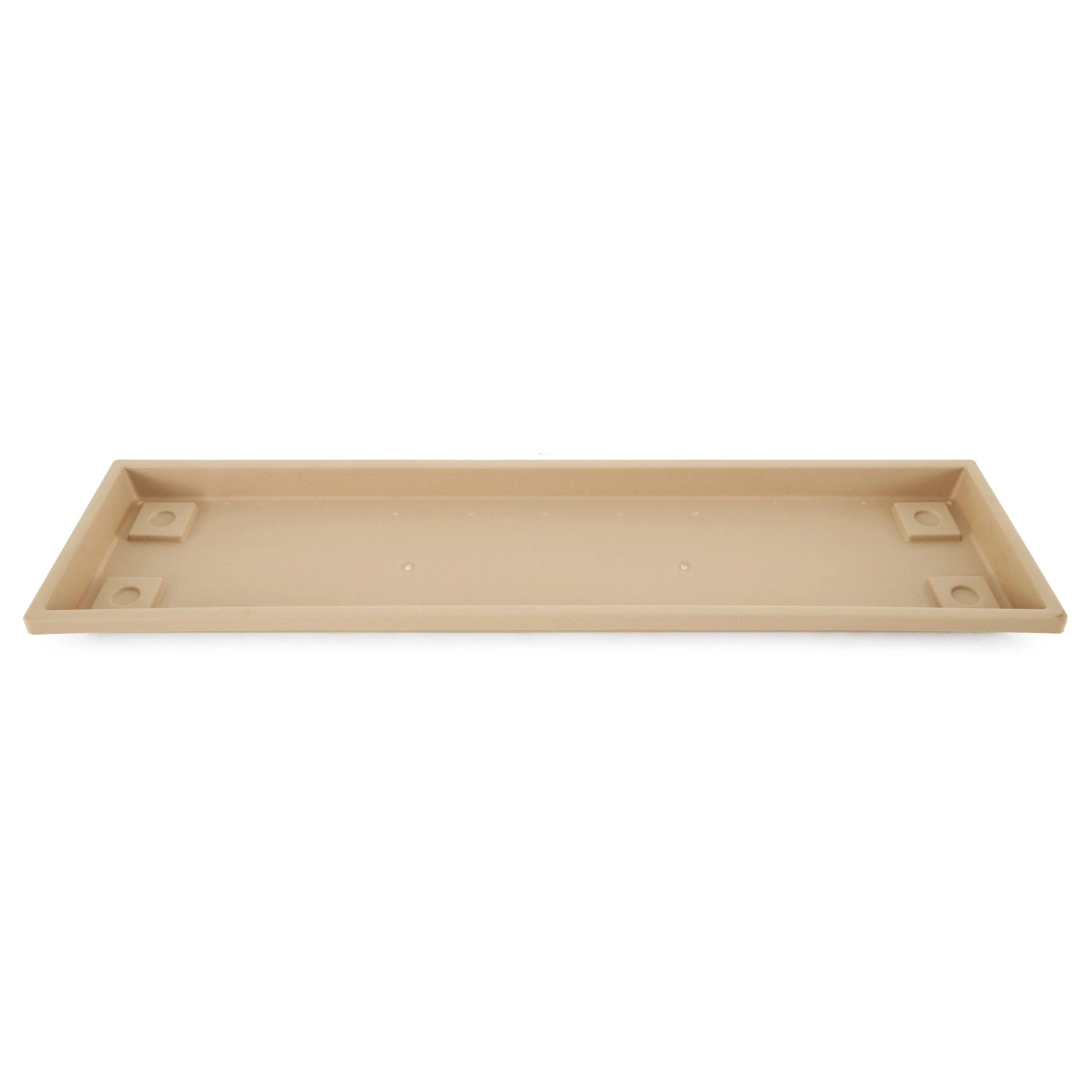 HC Companies Farmhouse Venetian 30 Inch Rectangular Flower Box Saucer, Sandstone - Image 3
