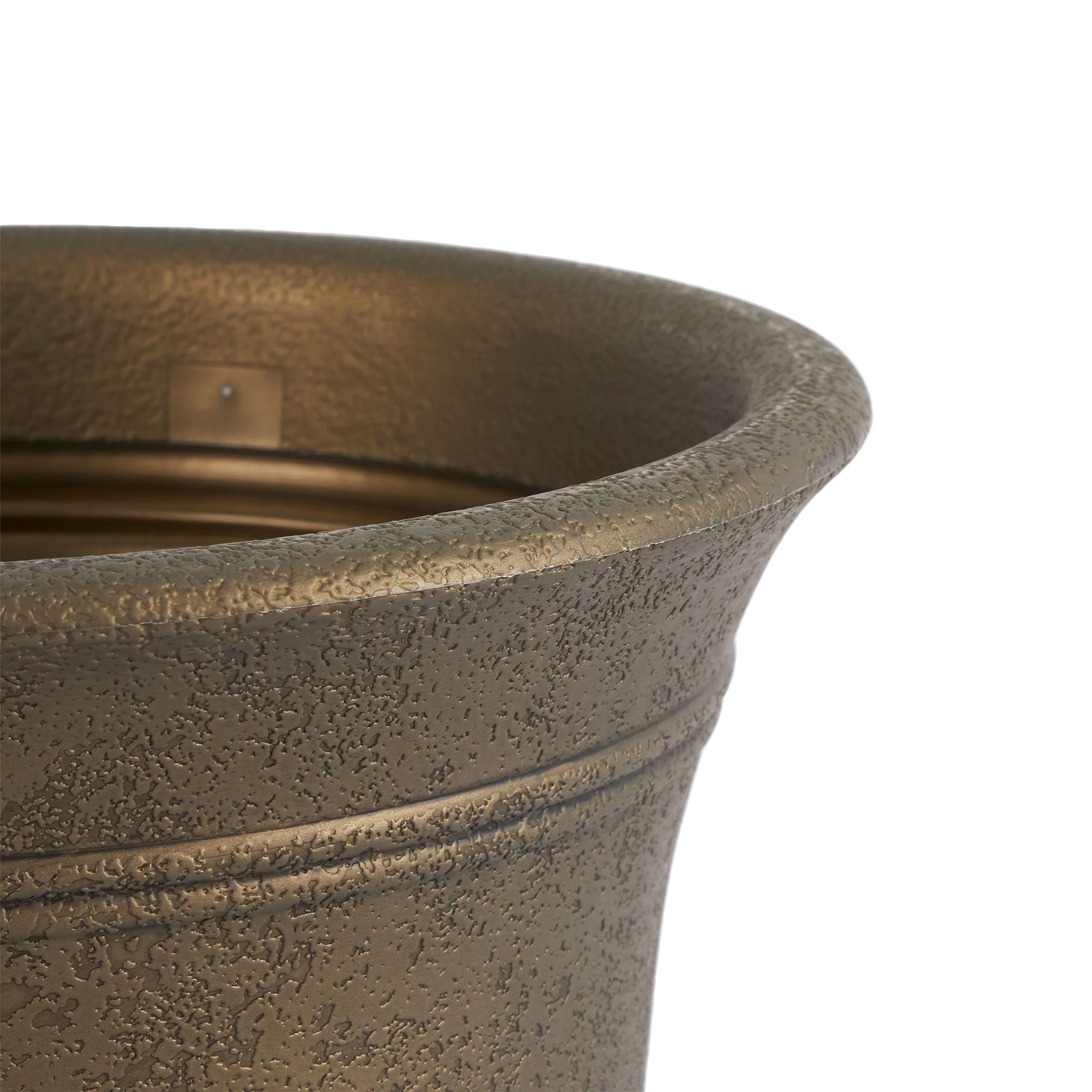 HC Companies Sierra 10 Inch Round Garden Planter Pot, Celtic Bronze (3 Pack) - Image 9