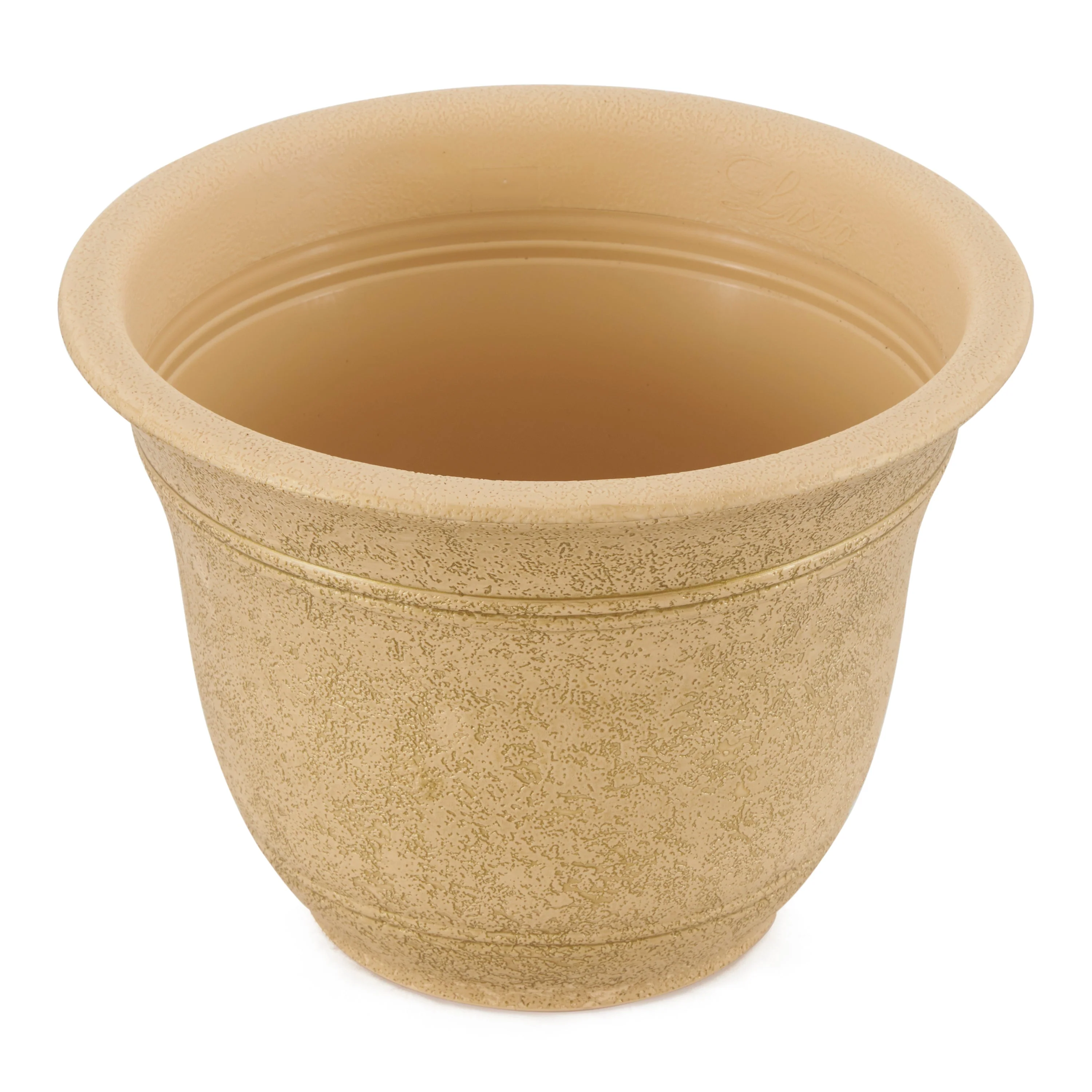 HC Companies Sierra 10 Inch Round Resin Flower Garden Planter Pot, Arizona Sand - Image 4