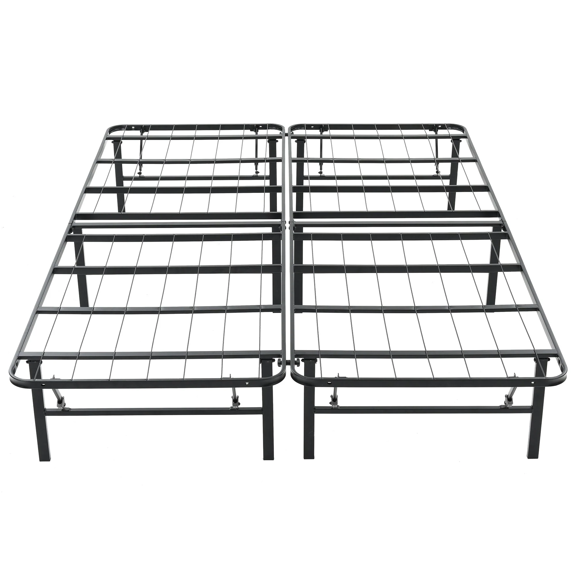 Hercules Folding Metal Bed Frame, 14 Inch Platform Mattress Foundation, Full - Image 8
