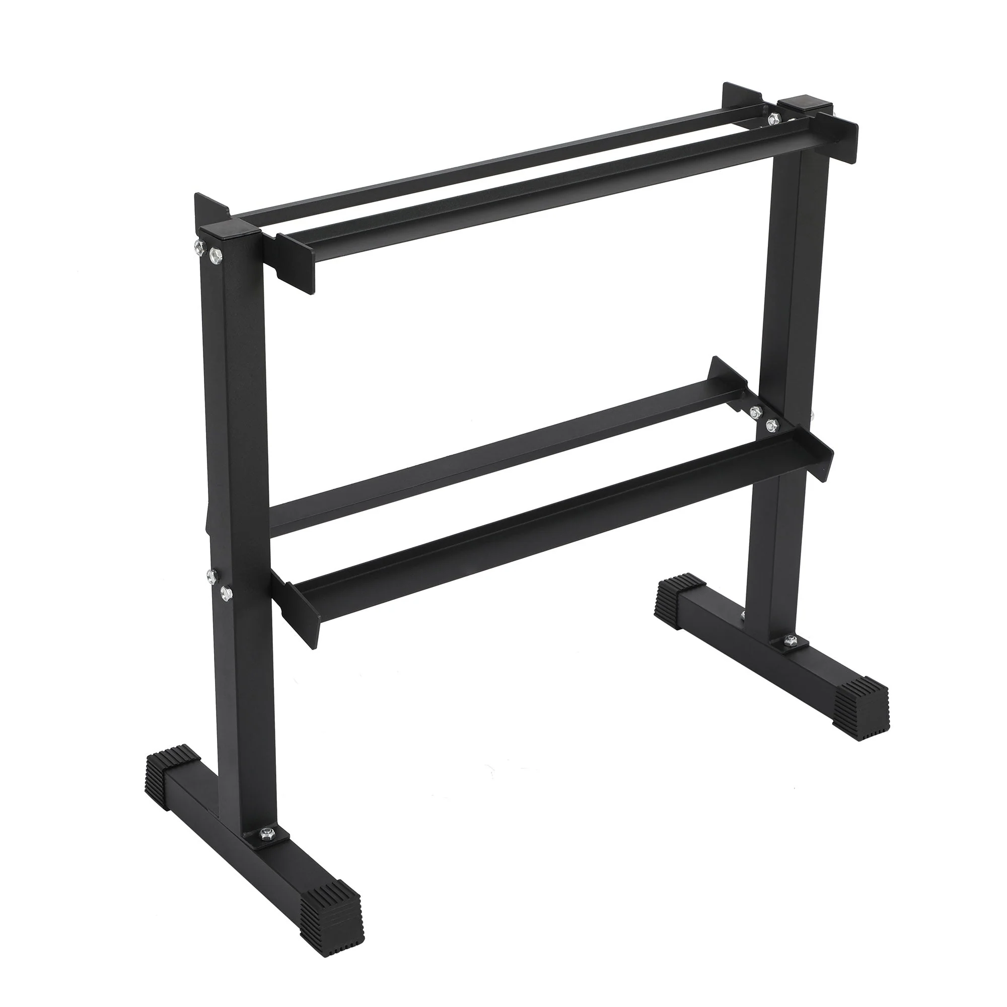 HolaHatha 106 Pound Neoprene Dumbbell Strength Training Weight Set with Rack - Image 10