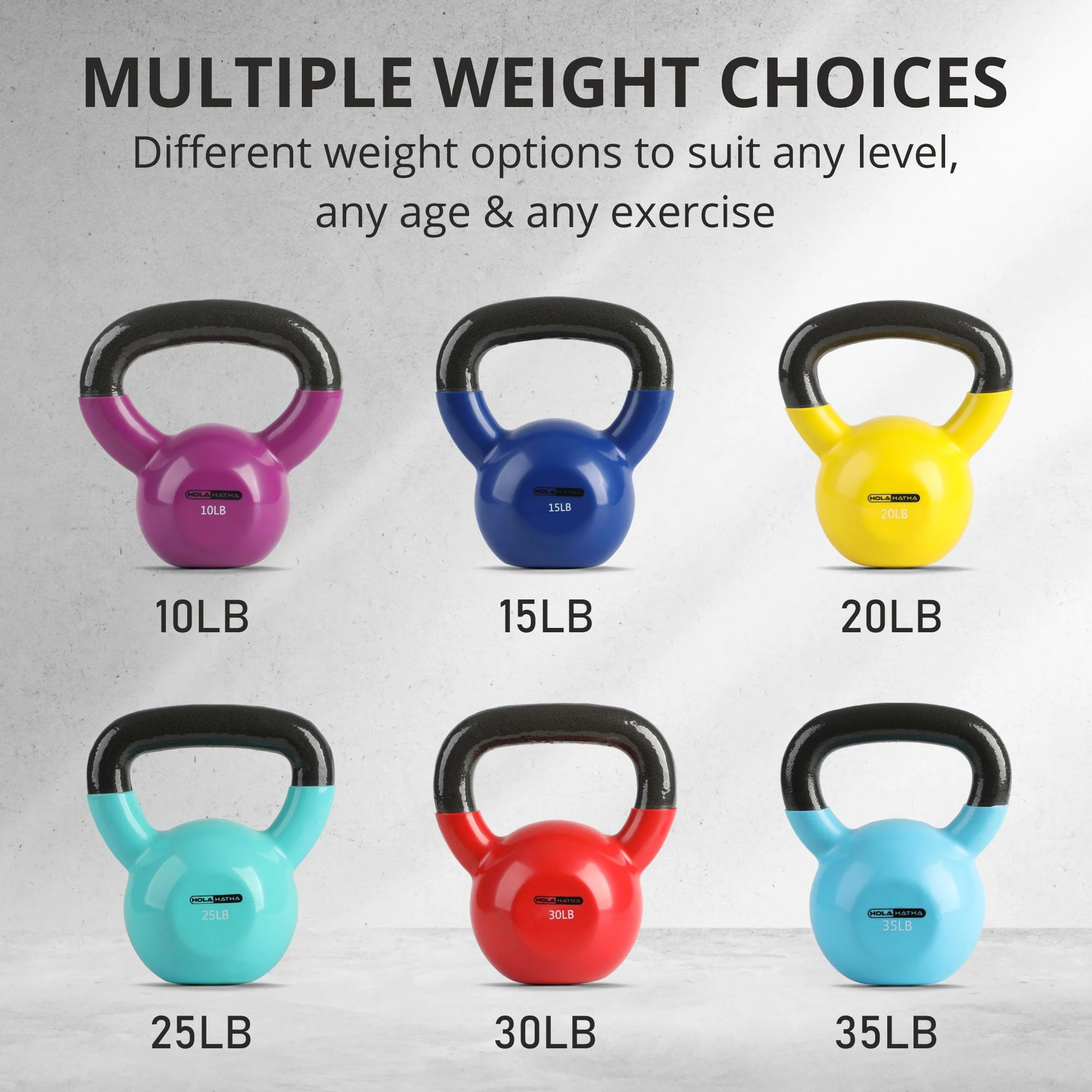 HolaHatha 30 Pound Solid Cast Iron Workout Kettlebell for Home Strength Training - Image 5
