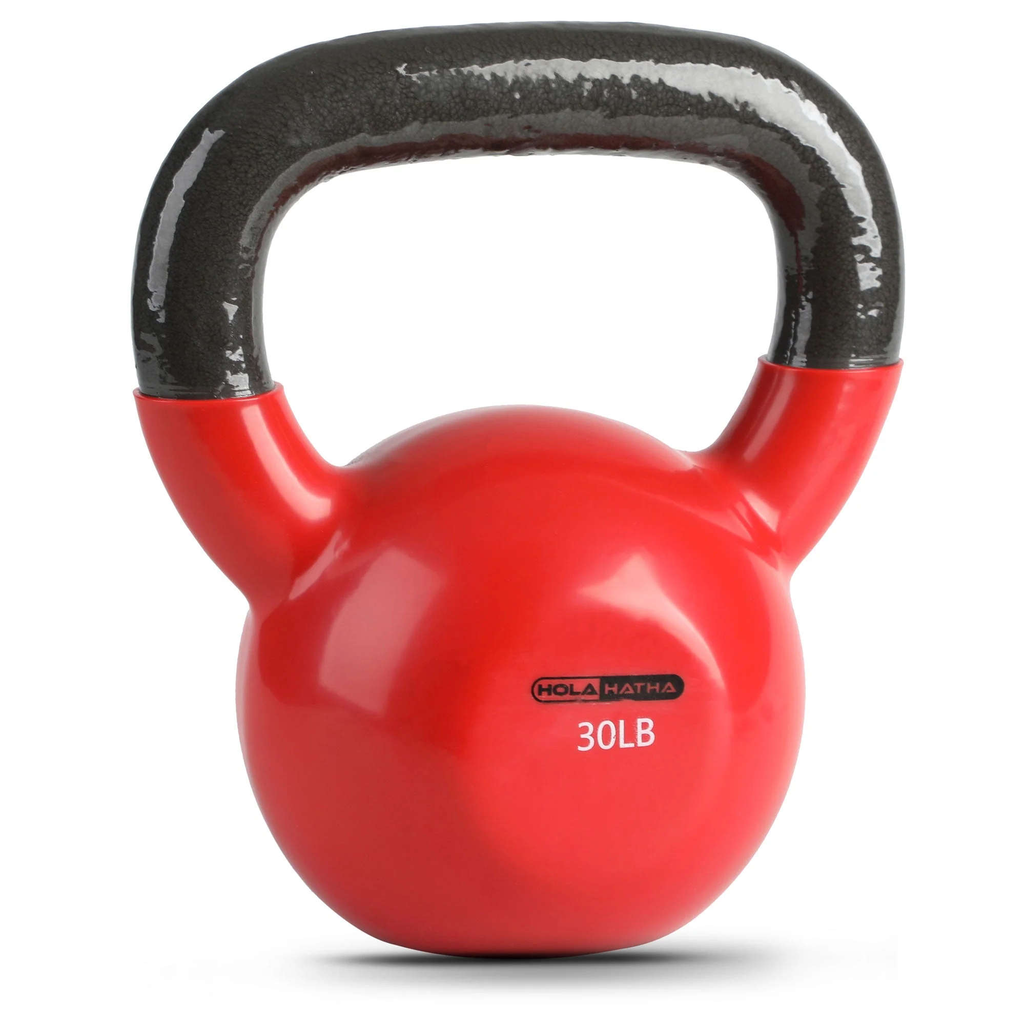 HolaHatha 30 Pound Solid Cast Iron Workout Kettlebell for Home Strength Training - Image 7