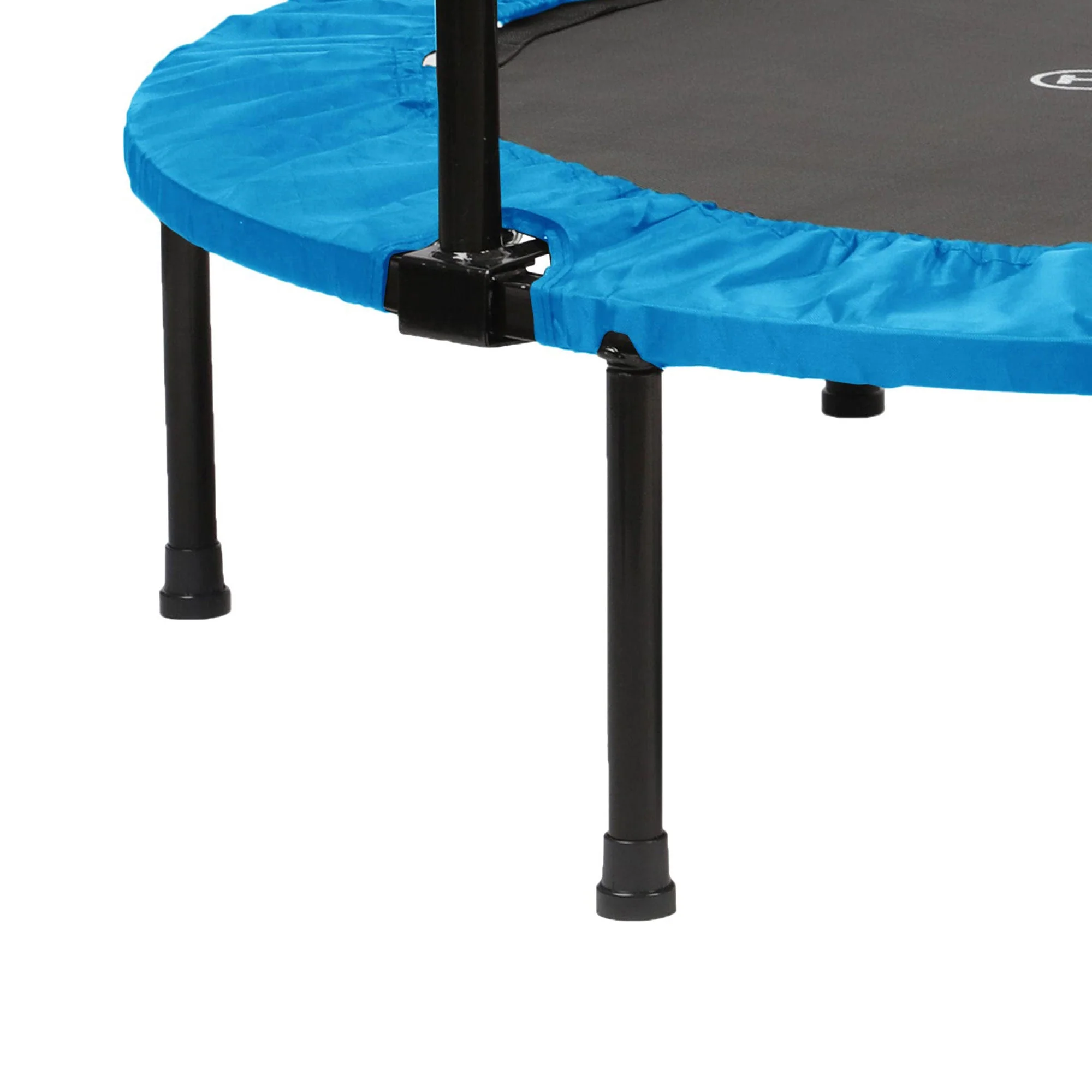 HolaHatha 40" Mini Trampoline Fitness Rebounder with Adjustable Handle, Blue - Image 10