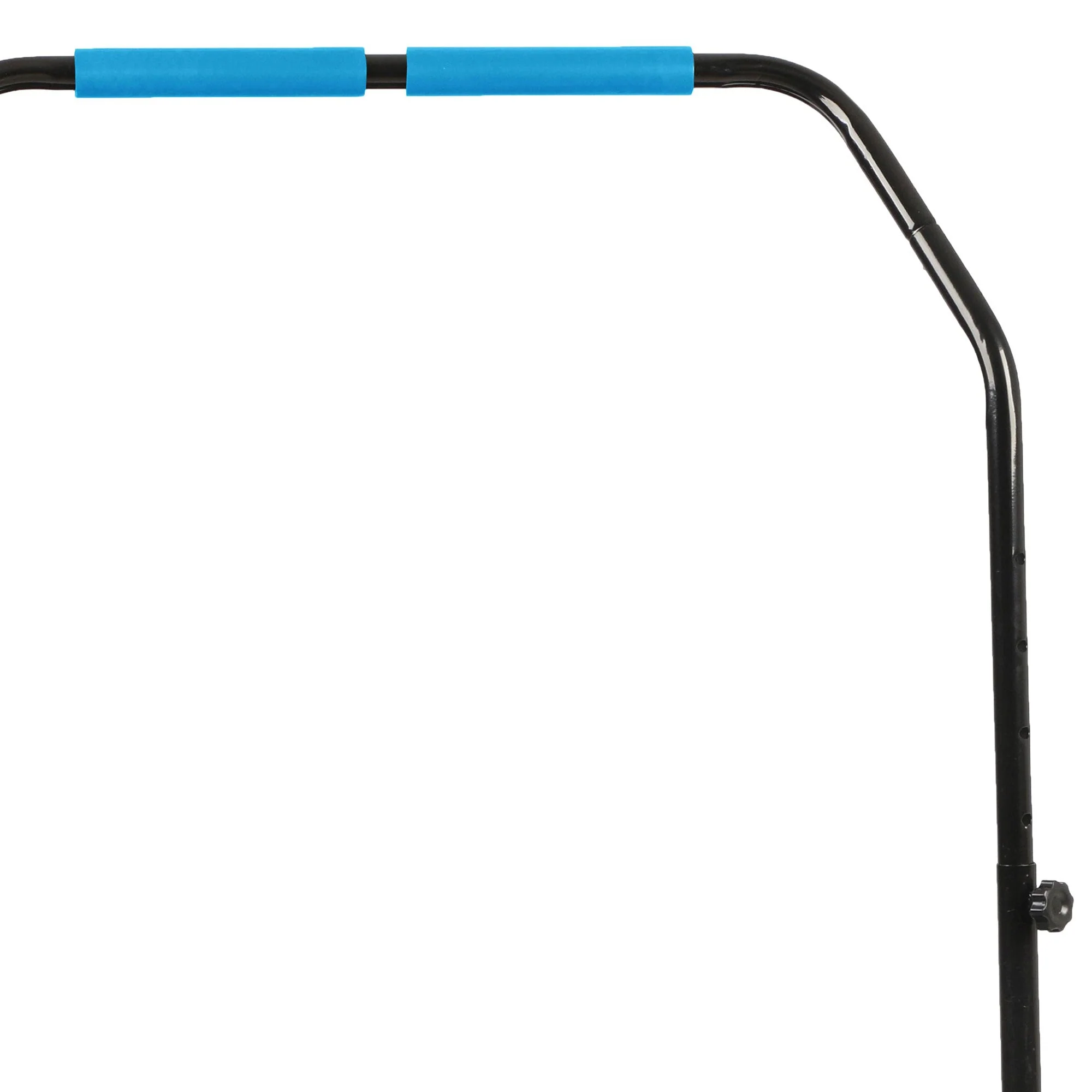HolaHatha 48 Inch Foldable Mini Fitness Trampoline with Adjustable Handle, Blue - Image 8