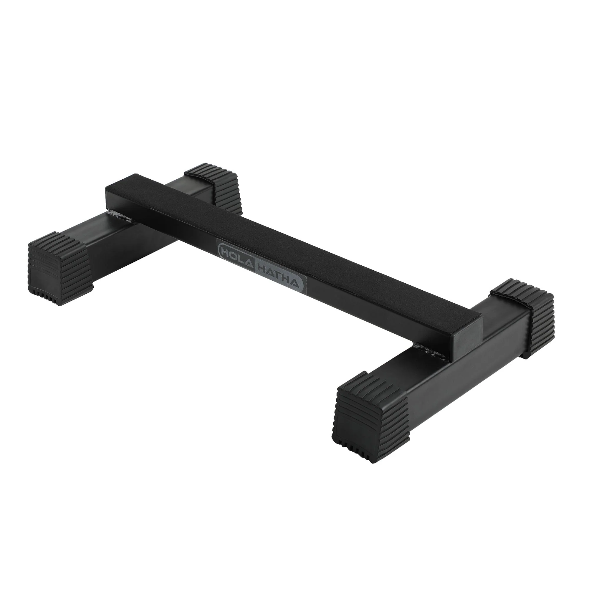 HolaHatha Calf Raise Bar Leg Exercise Non Slip Steel Fitness Stretcher, Black - Image 5