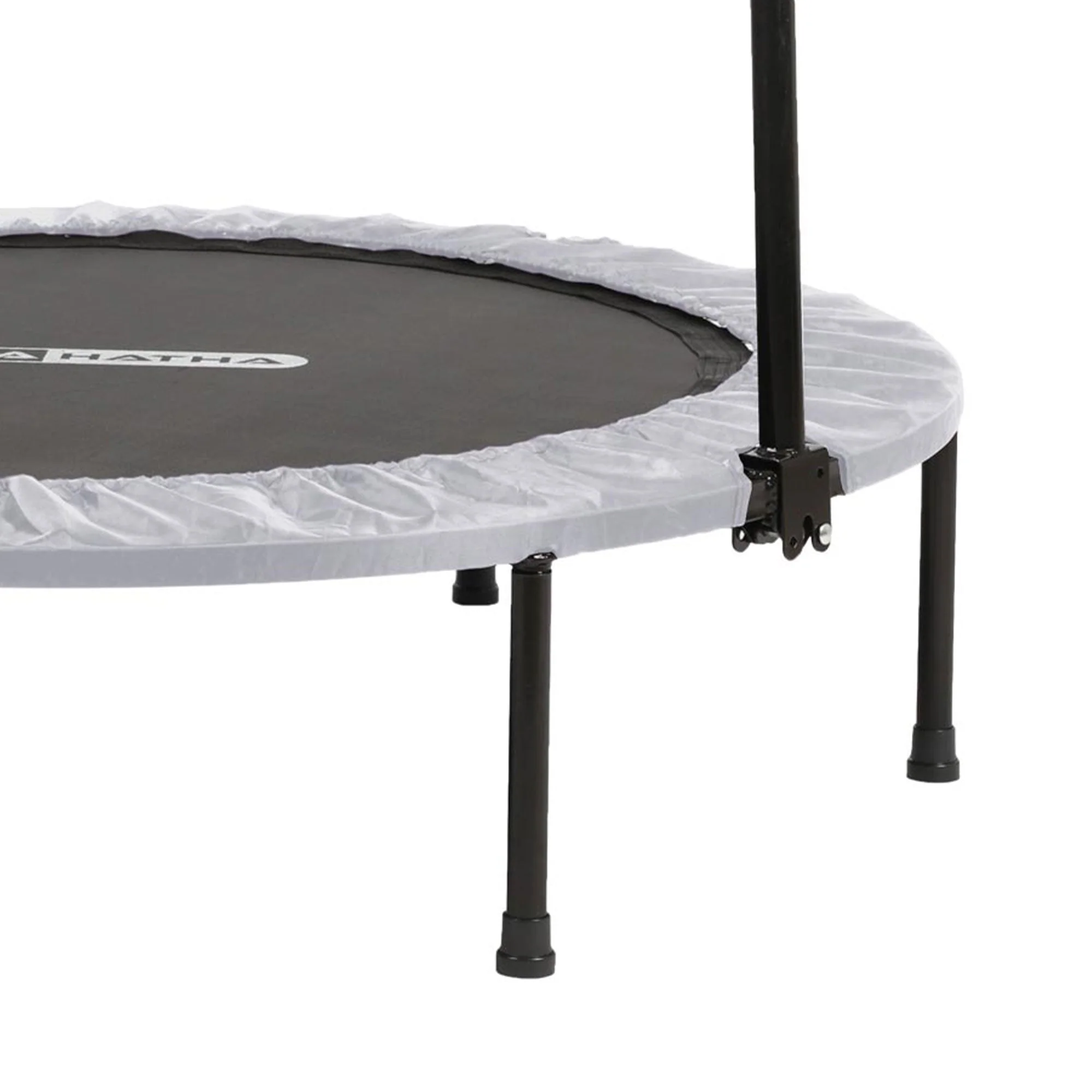 HolaHatha Foldable Mini Fitness Trampoline with Adjustable Handle, 48 in., White - Image 8