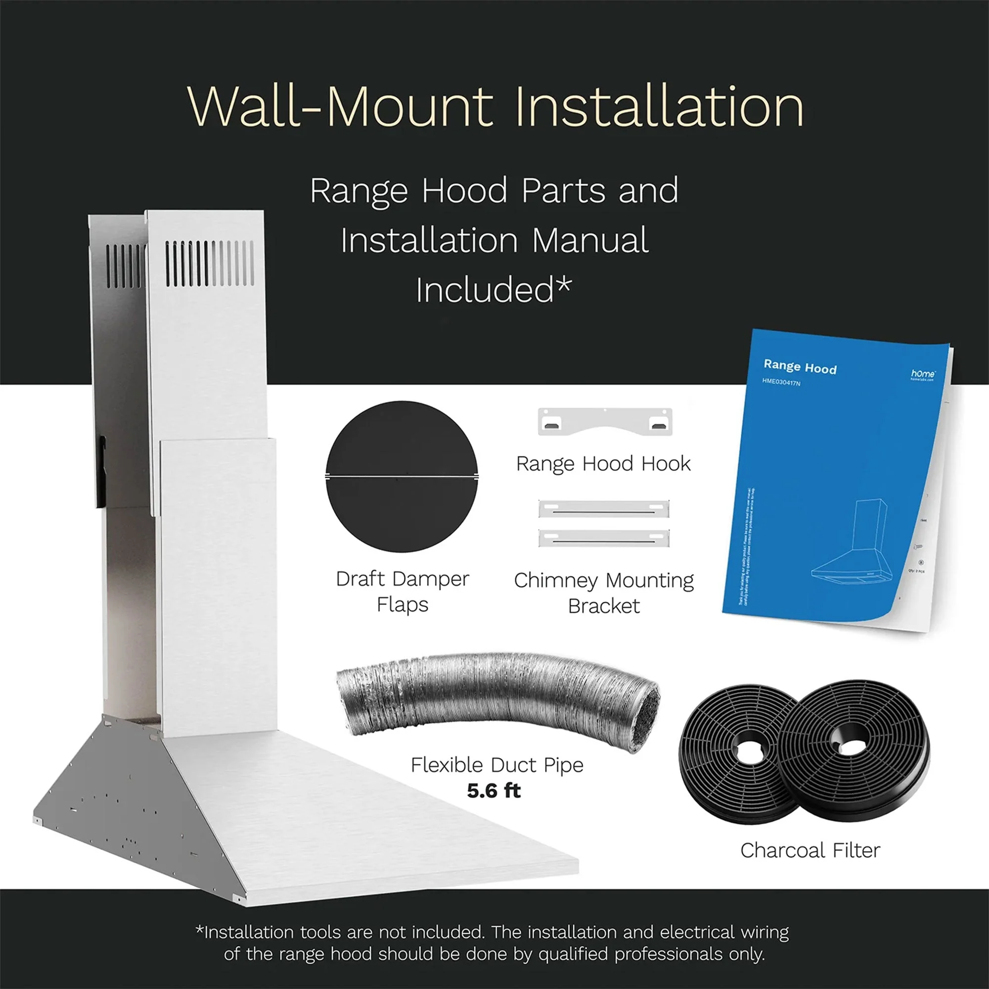 hOmeLabs 30 Inch Stainless Steel Wall Mount Range Hood Exhaust Fan for Kitchen - Image 6