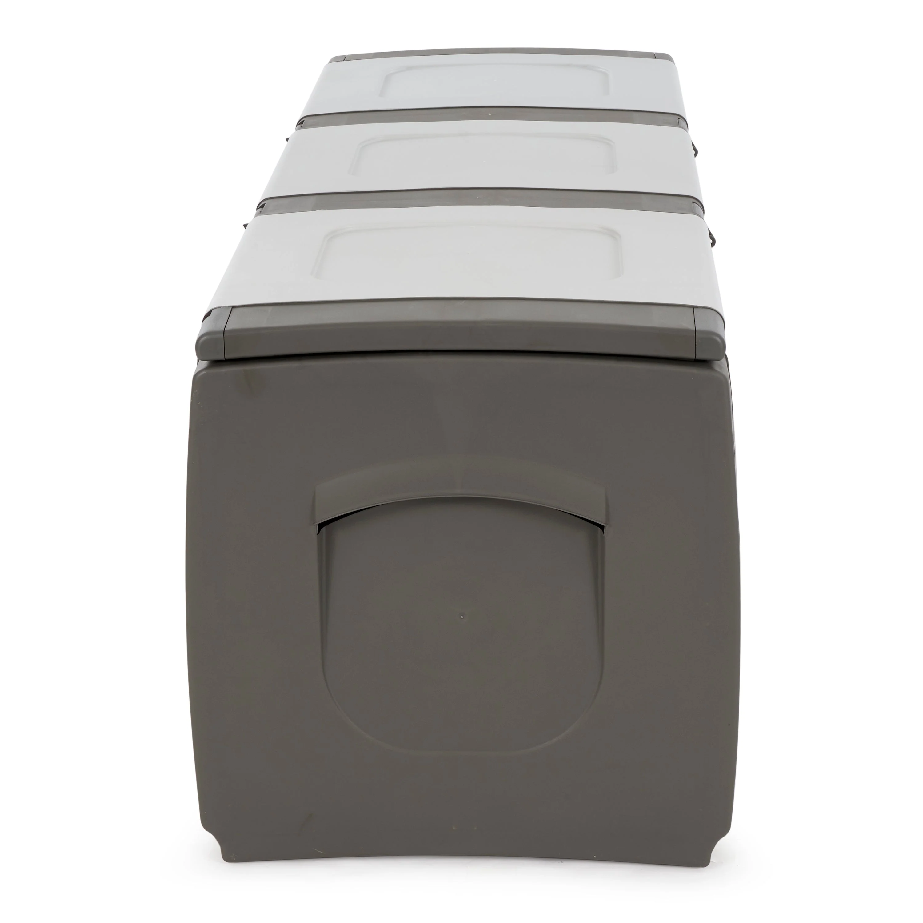 Homeplast Bold Plastic Storage Trunk Resin Deck Box for Patio Cushions, Gray/Anthracite - Image 4