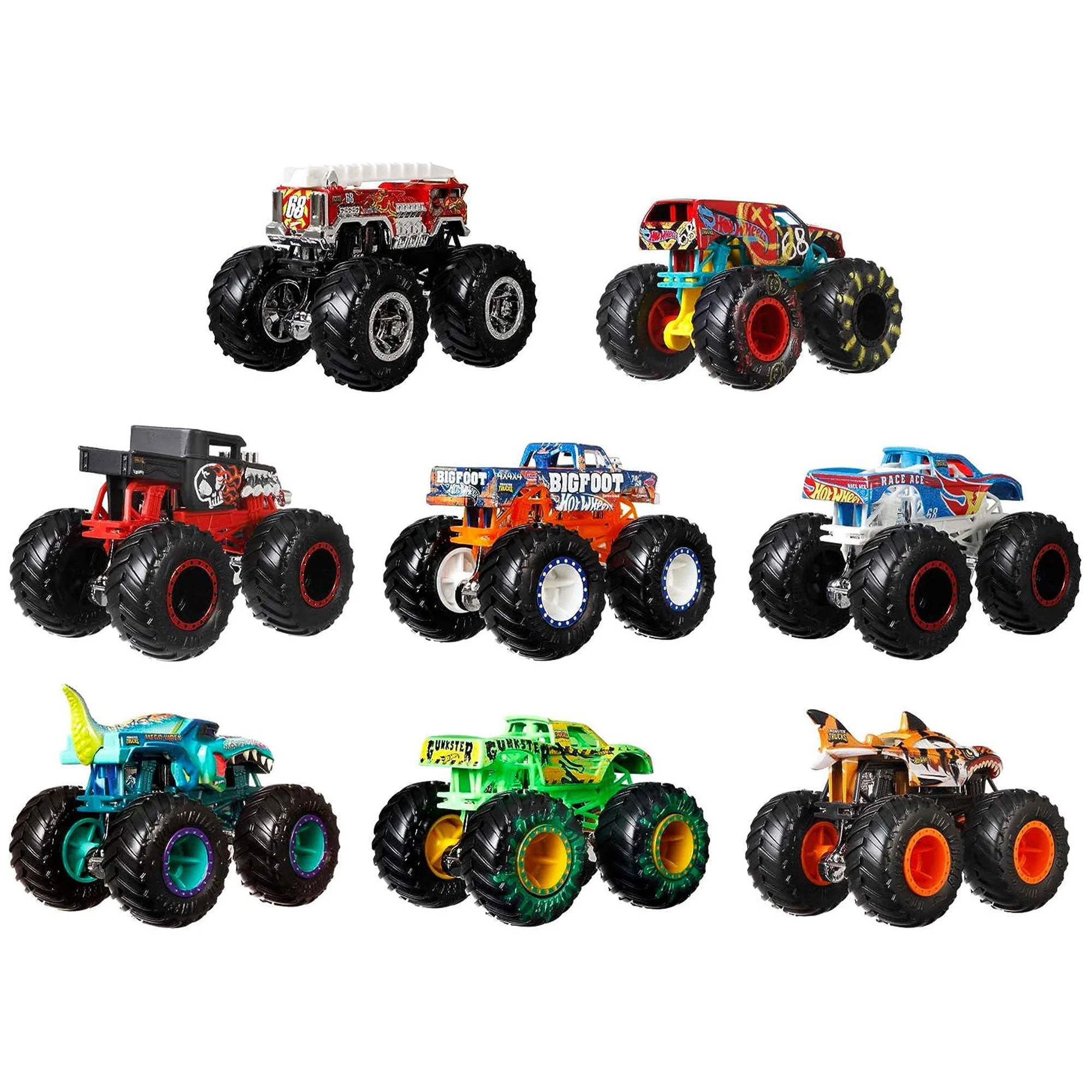 Hot Wheels Monster Trucks Live Toy Cars Set for Kids 36 Months and Up, 8 Pack - Image 8