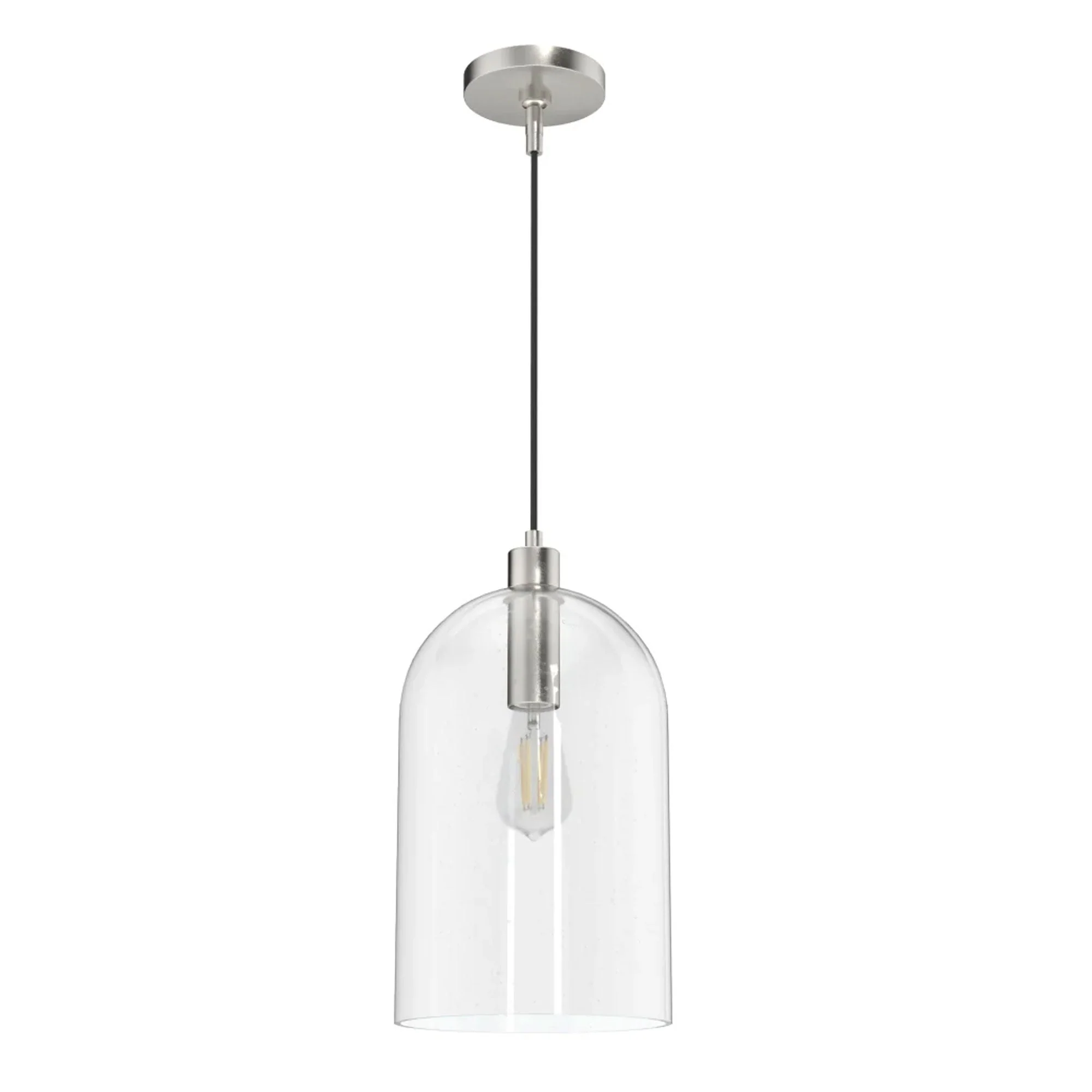 Hunter Fan Company Lochemeade 1 Bulb Glass Dome Adjustable Hanging Pendant Light