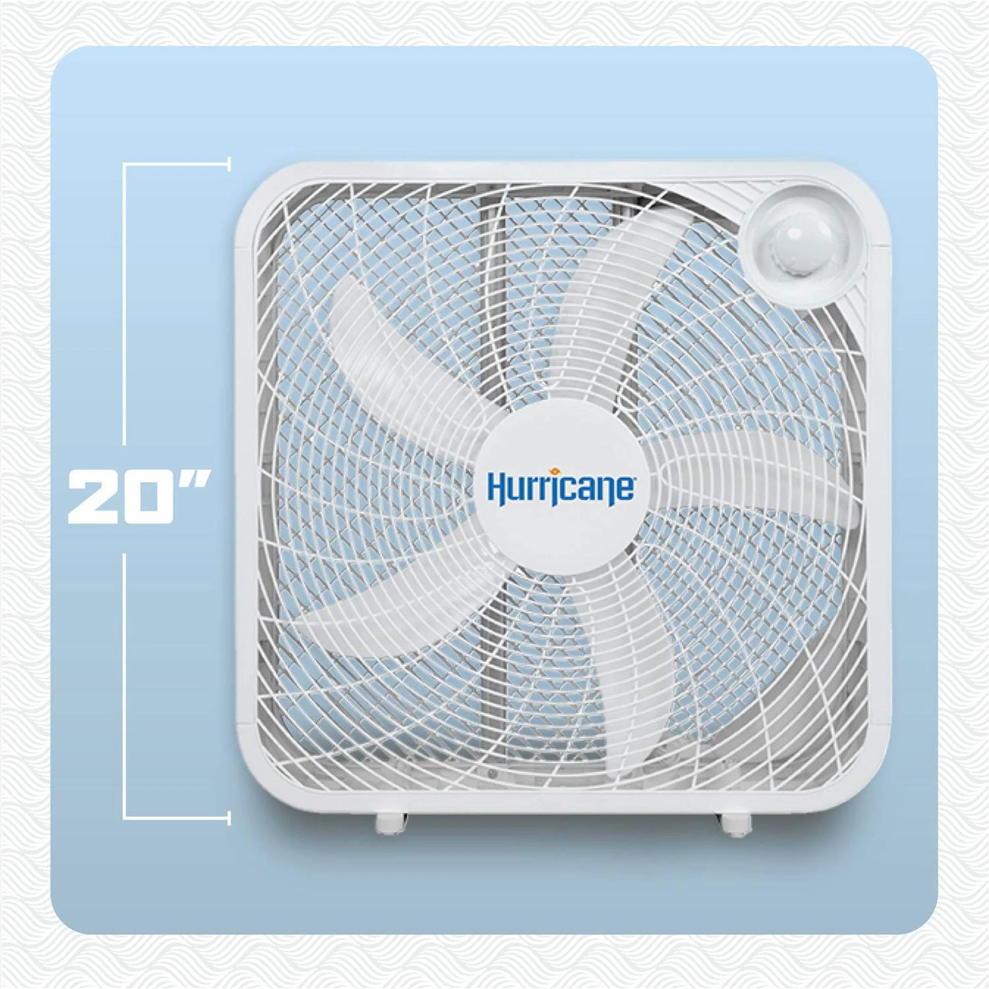 Hurricane 20" Classic Series Floor Box Fan with 3 Speed Settings, 10 Pack, White - Image 3