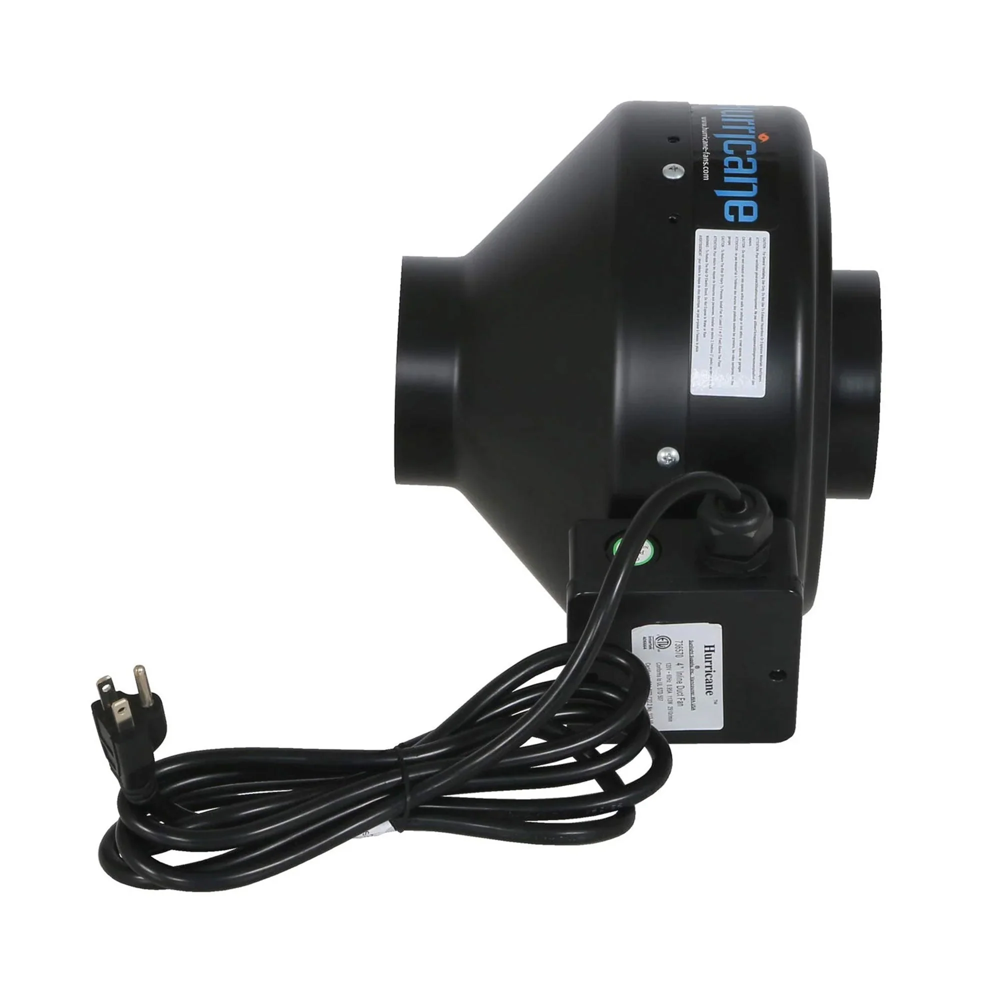 Hurricane 4" Commercial Grade Inline Wall Fan For HVAC & Ventilation (2 Pack) - Image 7