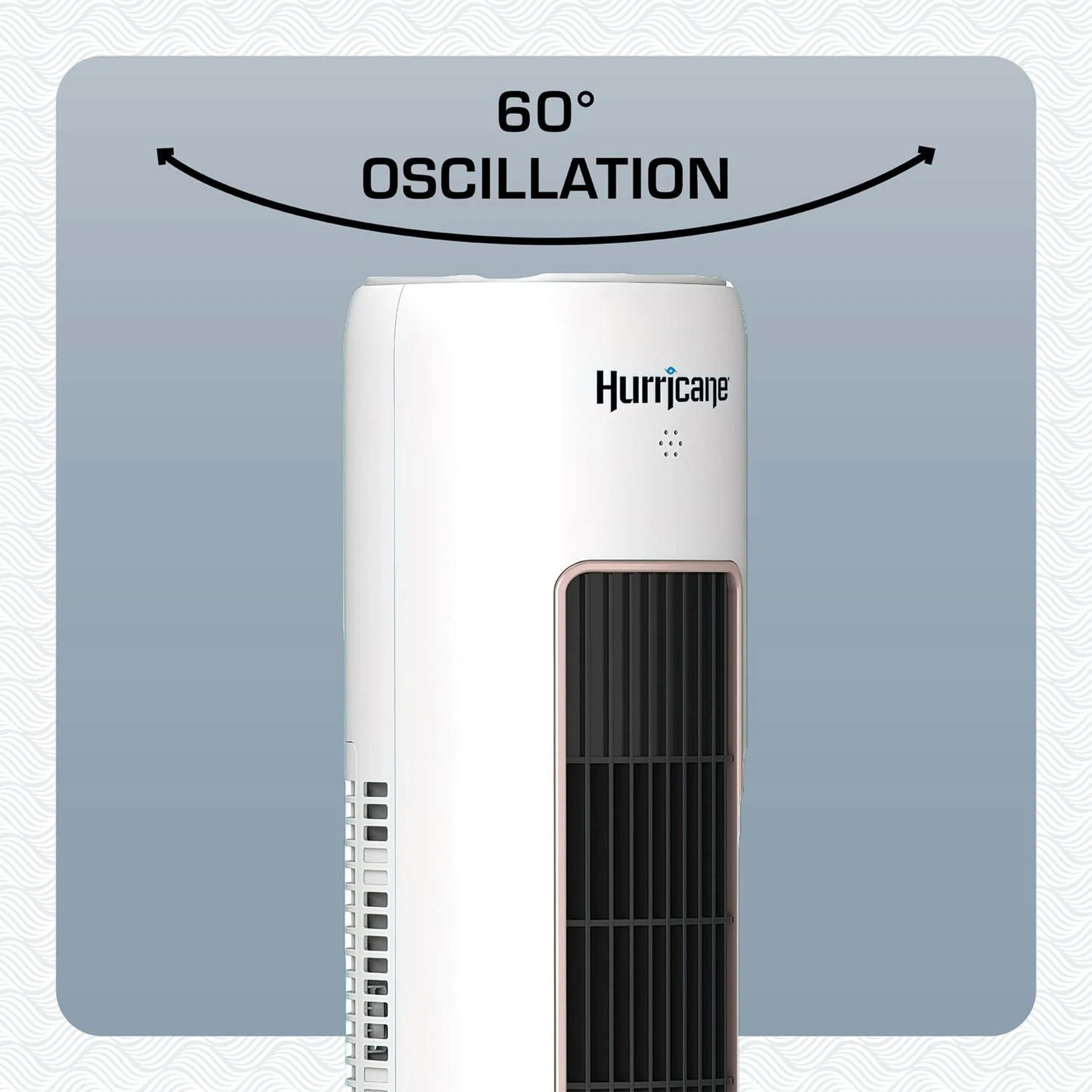 Hurricane 40" Triple Action Air Enhancing Tower Fan and Diffuser, 2 Pack, White - Image 5