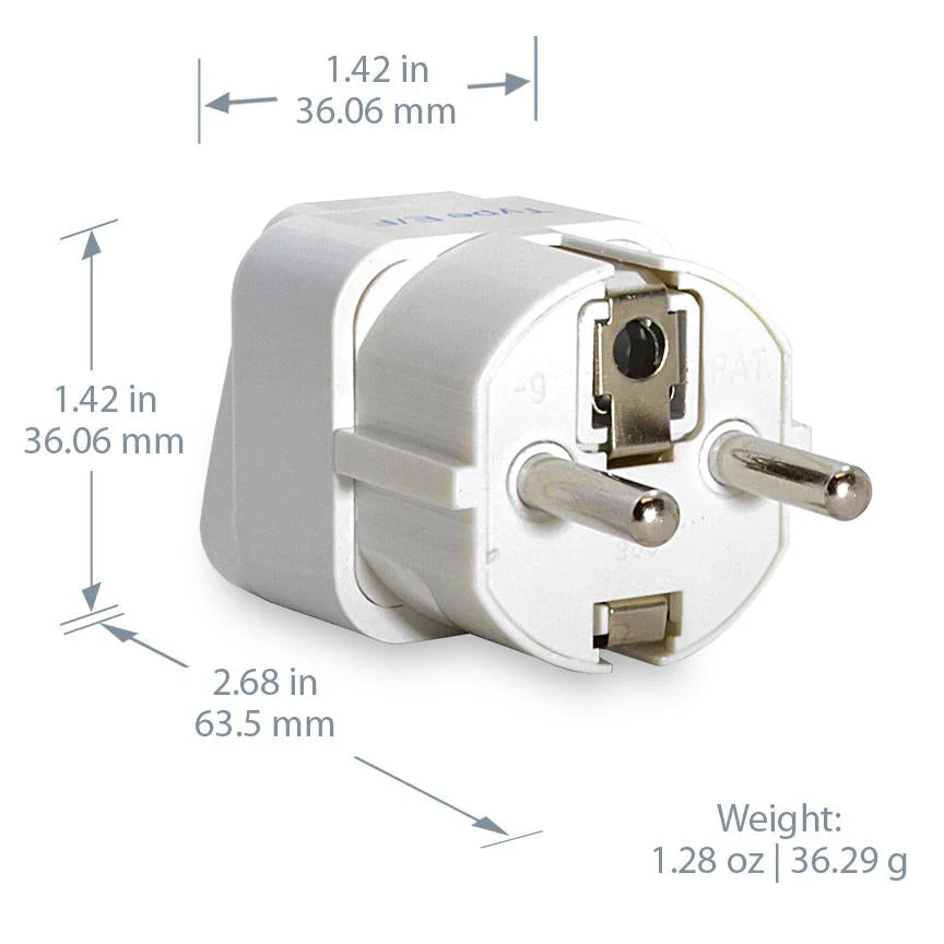International Travel Adapter Plug Set - 5 pcs (GP-5PK) - Grounded - Image 4