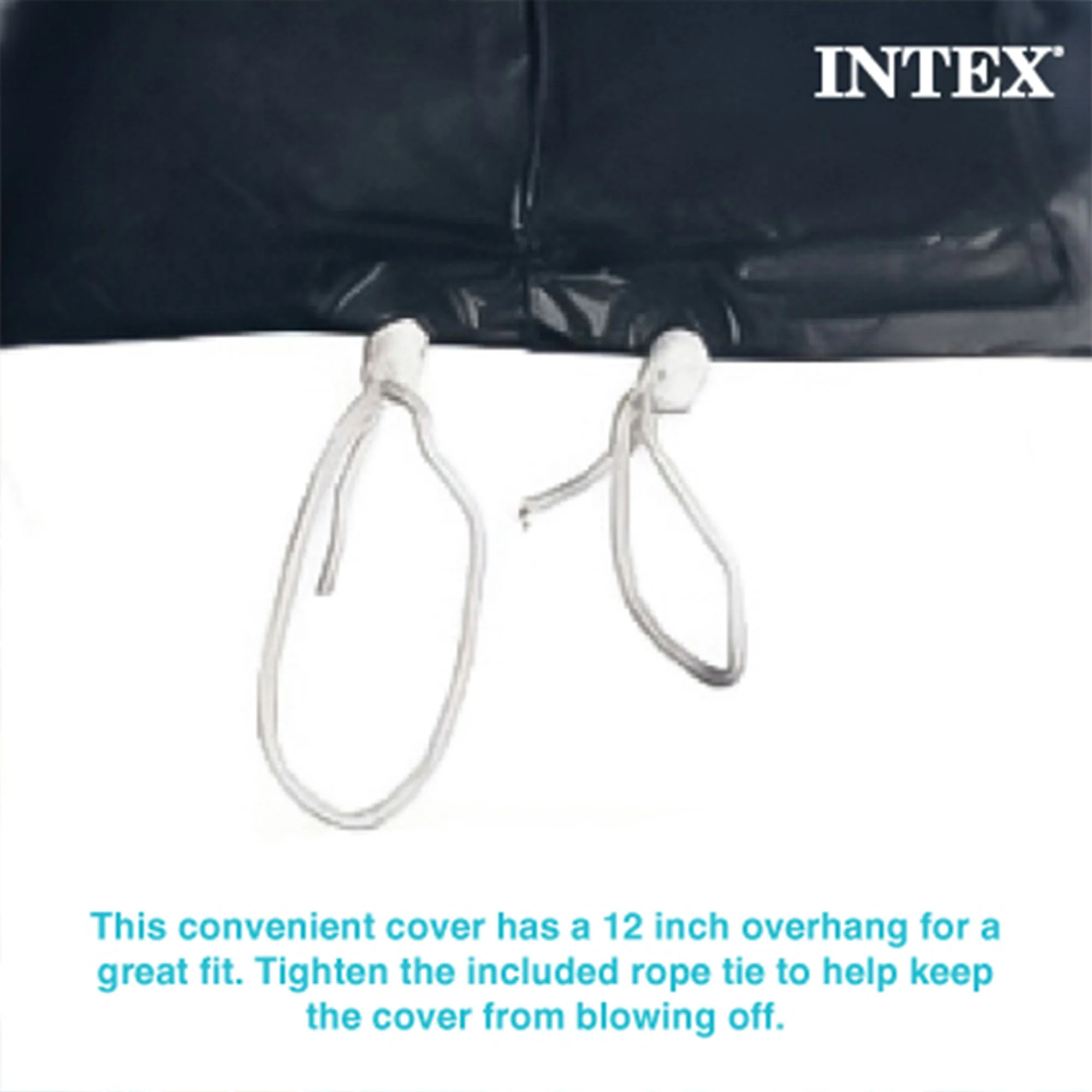 Intex 13Ft x 12In Round Easy Set Swimming Pool Solar Cover Tarp, Accessory Only - Image 5