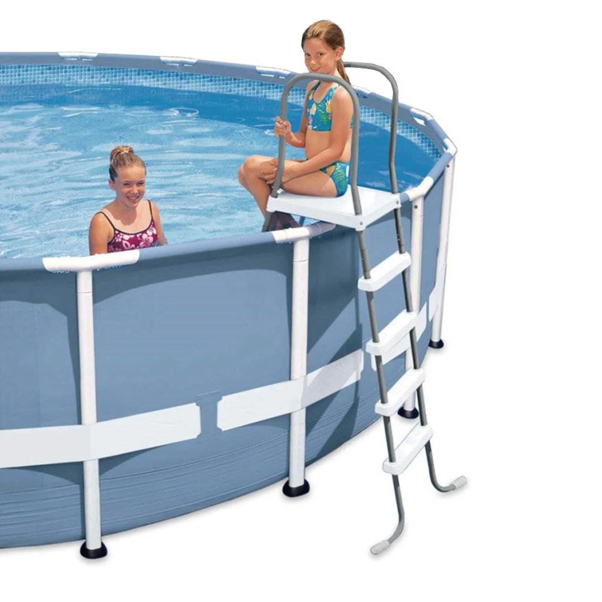 Intex 28067E Steel Frame 52" Entry Step Ladder for Above Ground Swimming Pools - Image 12