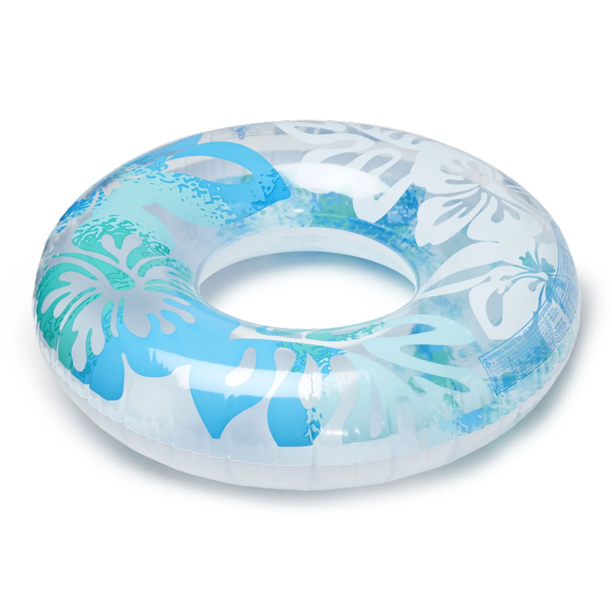 Intex 36 Inch Colorful Transparent Inflatable Swimming Pool Single Ring Float - Image 6