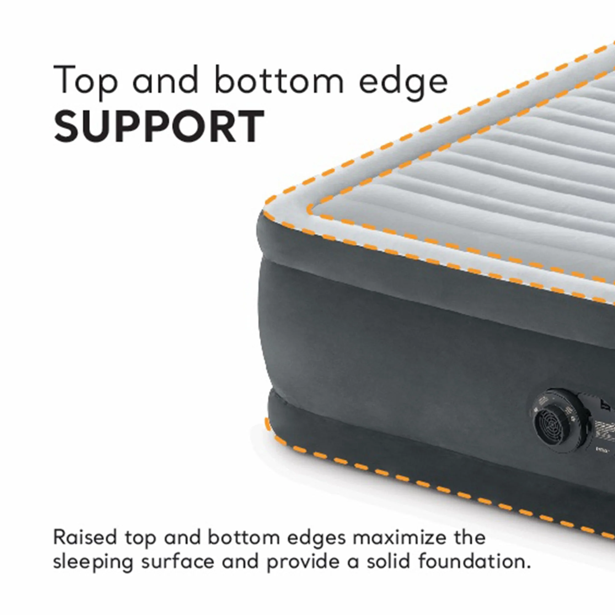 Intex 64413ED Elevated Dura Beam Fiber Tech Airbed with Pump, Queen (2 Pack) - Image 7