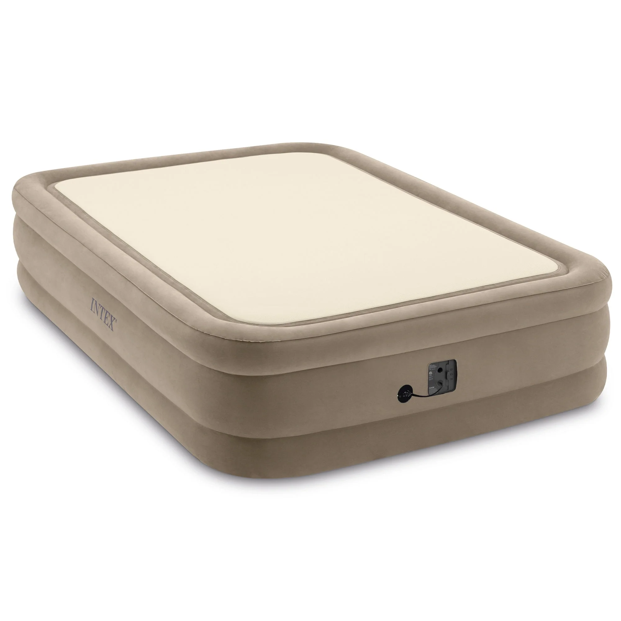 Intex 64477ED Queen Size Thermalux Airbed with Fiber-Tech Technology, Gold - Image 2