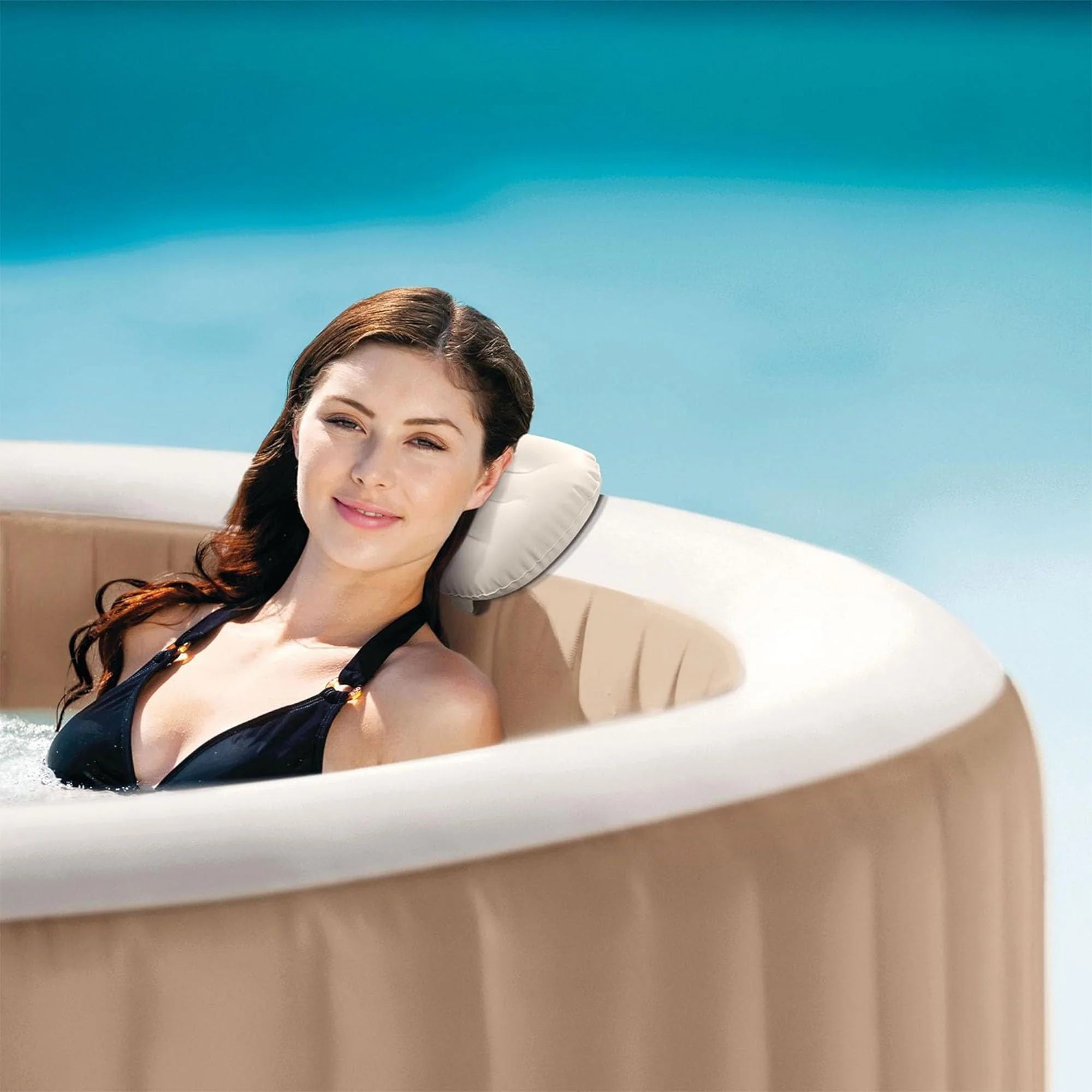 Intex Adjustable Spa Headrest with Head and Neck Support for Pool, Lawn, and Spa - Image 5