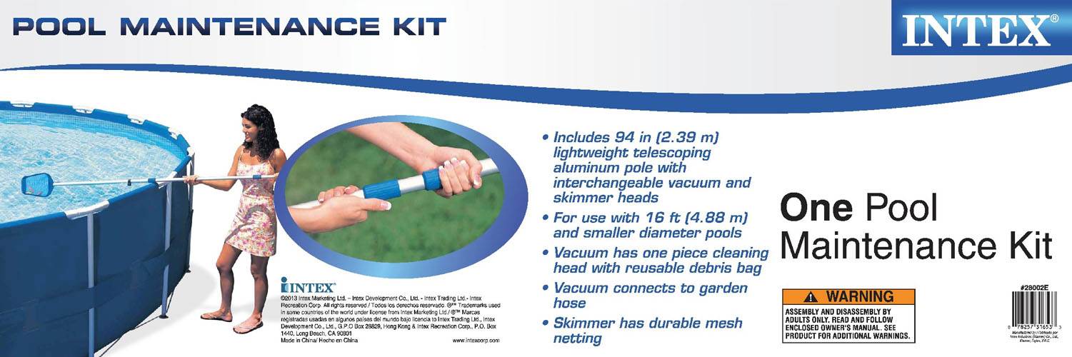 Intex Cleaning Maintenance Swimming Pool Kit with Vacuum, Pole, and Filters - Image 9
