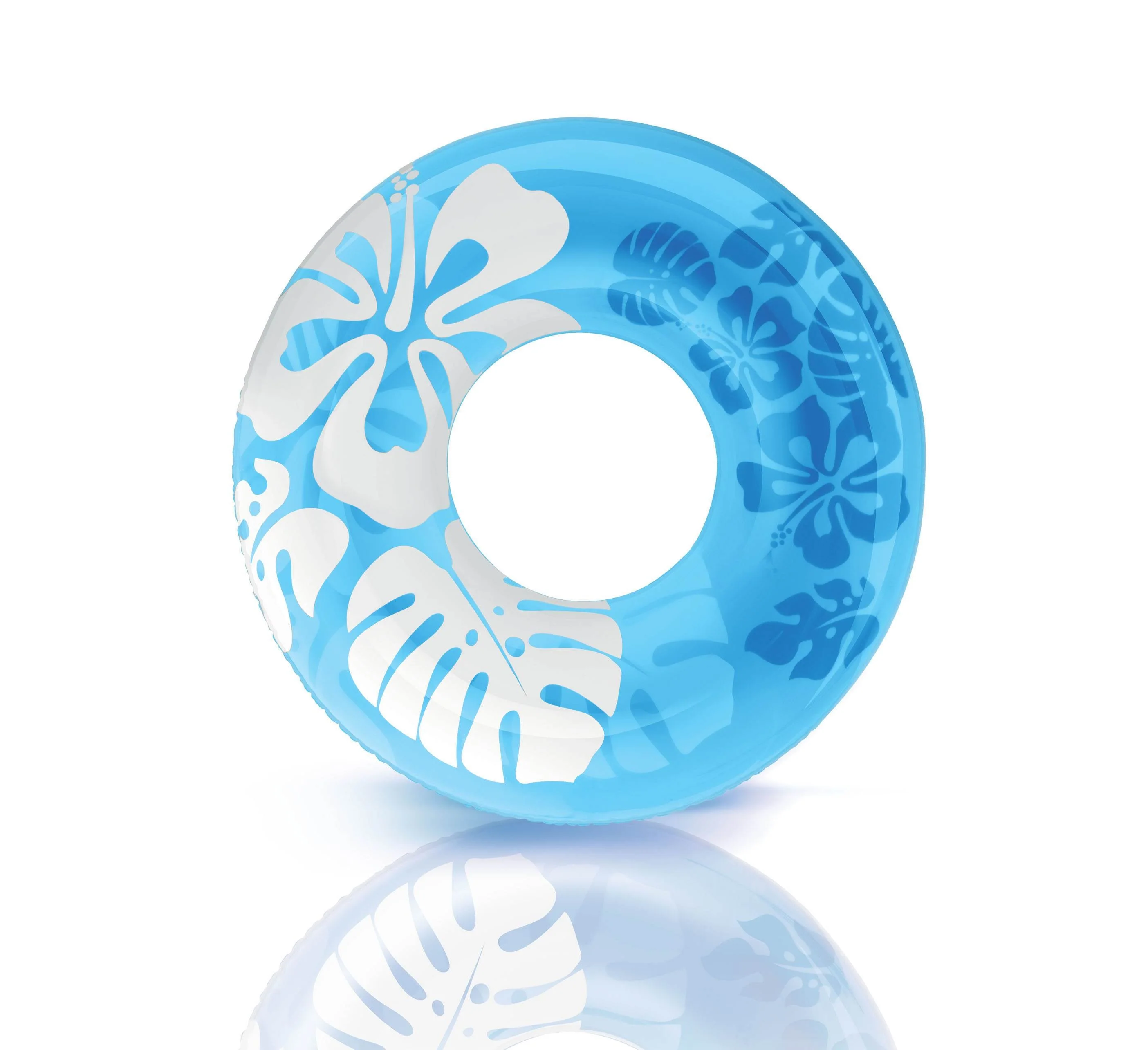 Intex Colorful Transparent Inflatable Swimming Pool Tube Raft | 59251EP - Image 3