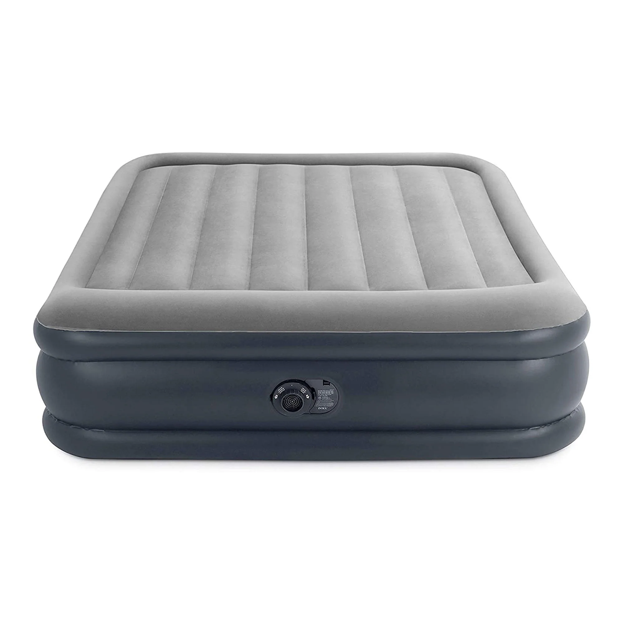 Intex Dura Beam Deluxe Pillow Raised Air Mattress Bed w/Pump, Queen (2 Pack) - Image 10