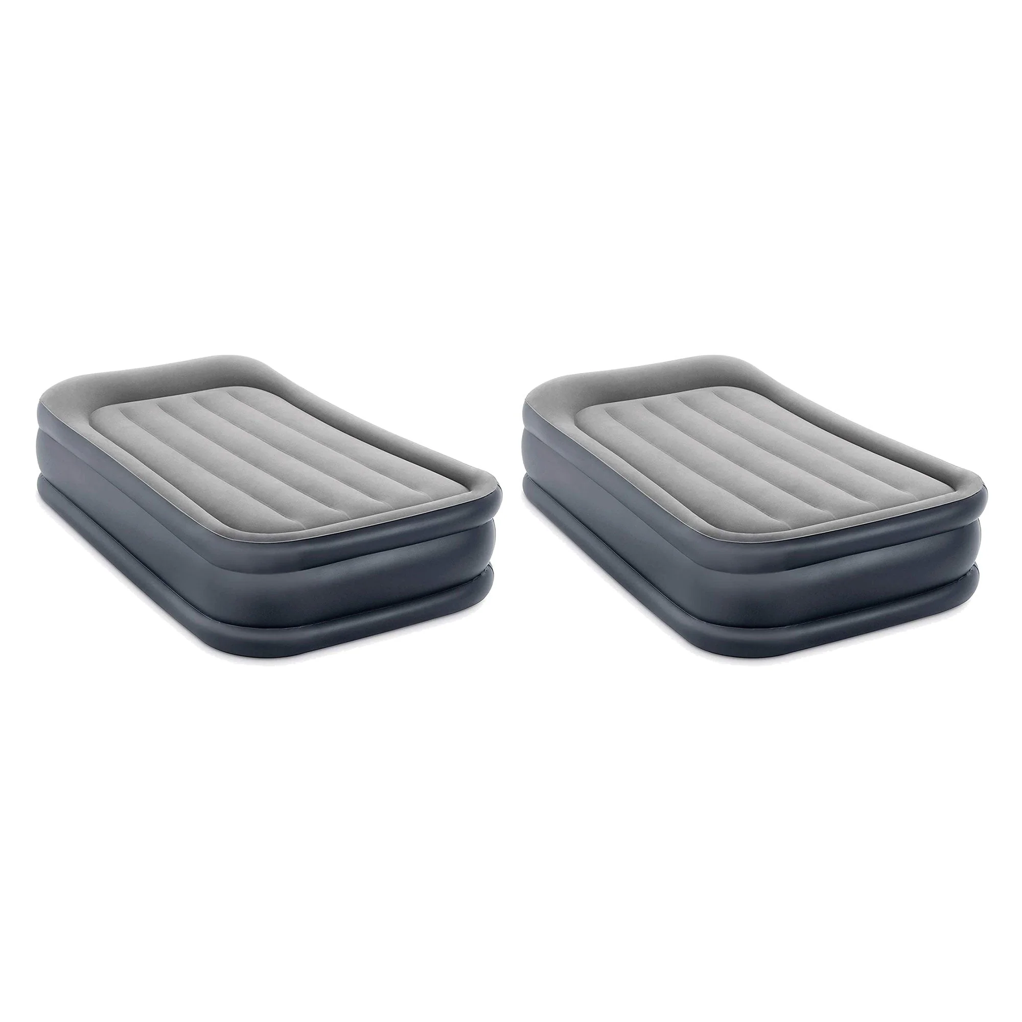 Intex Dura Beam Deluxe Pillow Raised Airbed Mattress w/ Built In Pump, Twin, 2 Pack - Image 11