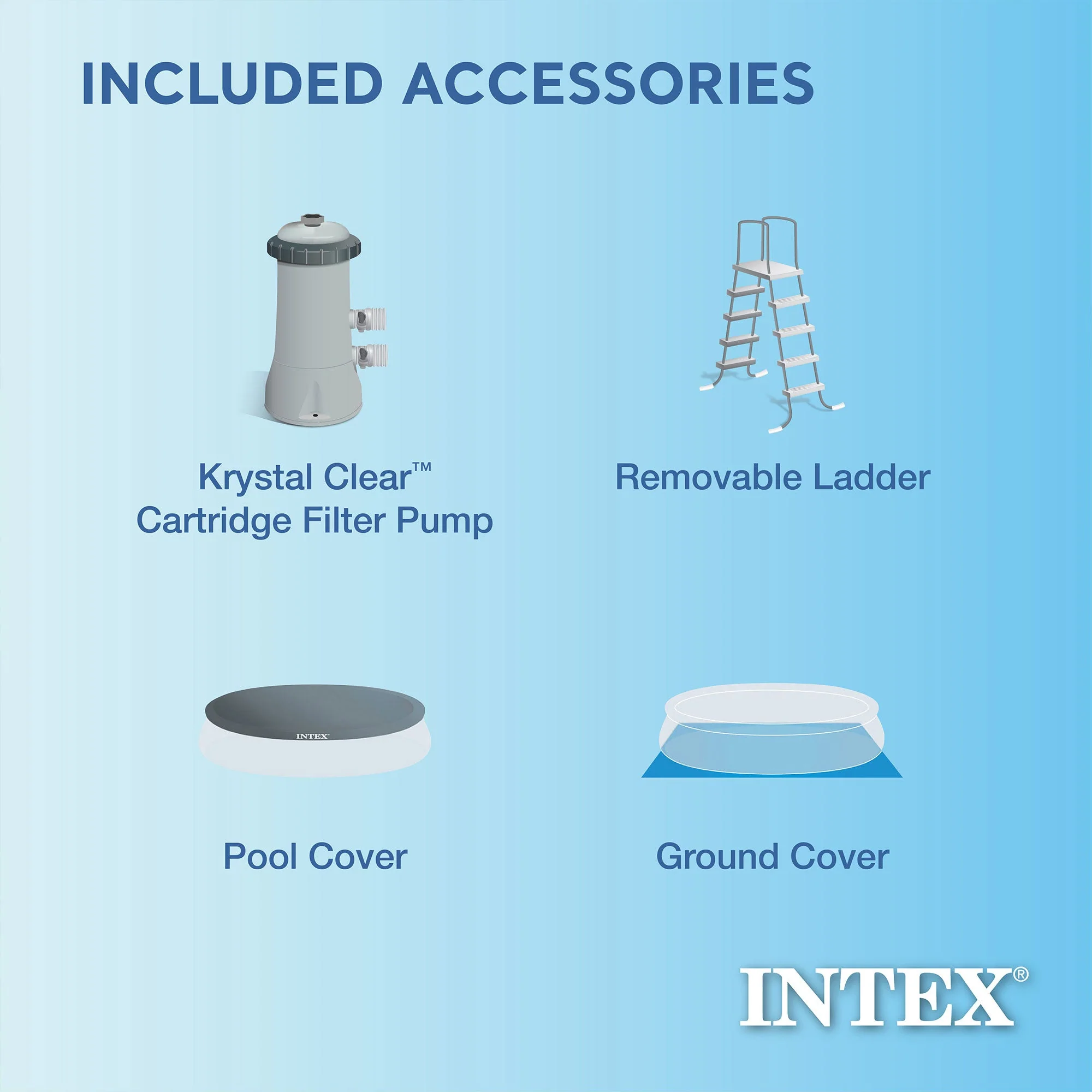 Intex Easy Set 18' x 48" Inflatable Pool Set with Pump, Ladder & Maintenance Kit - Image 3