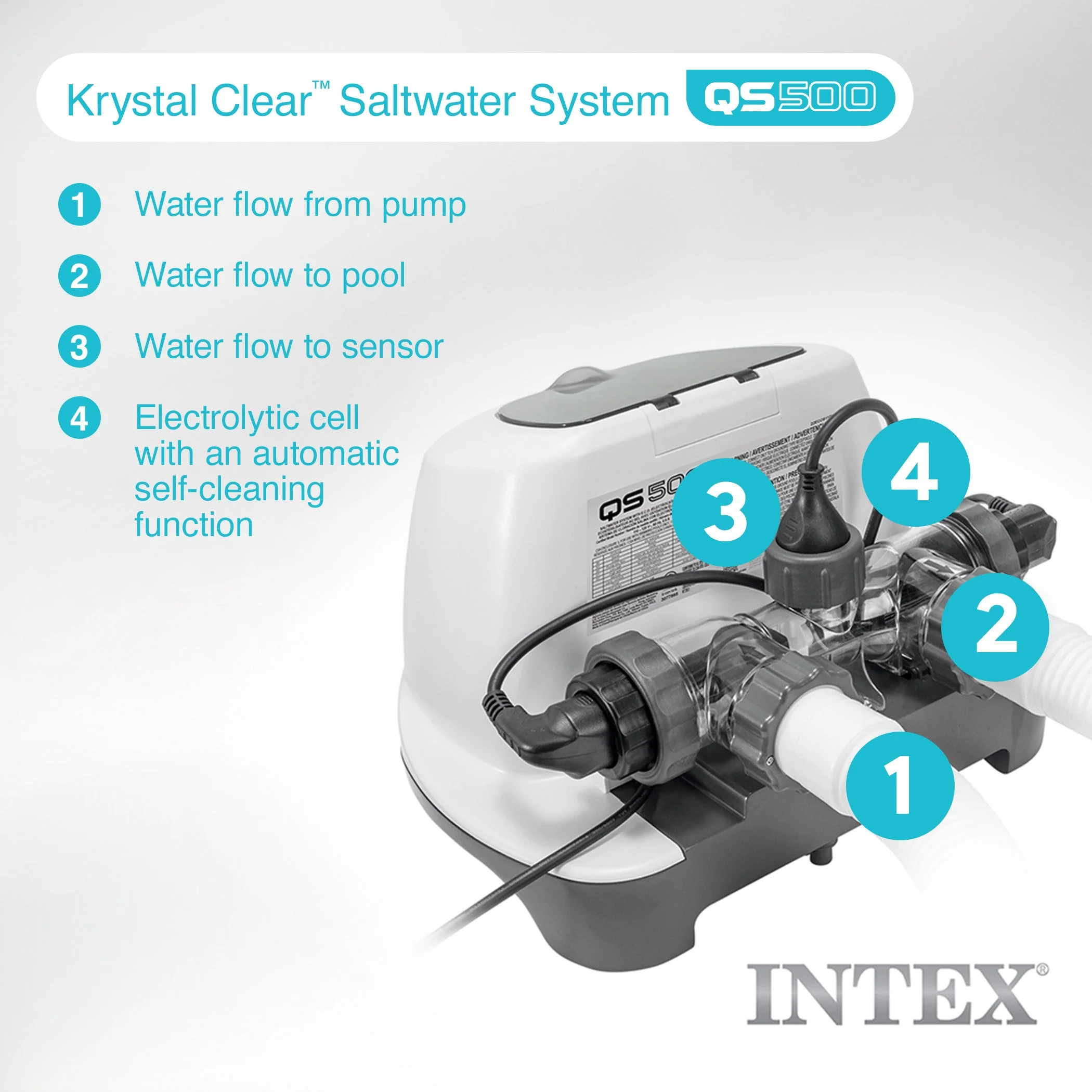 Intex Krystal Clear Saltwater System for 7000 Gallon Above Ground Swimming Pool - Image 6