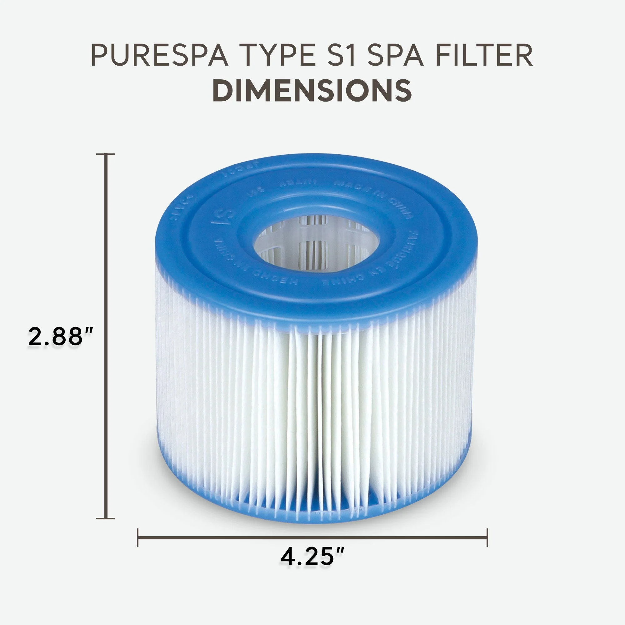 Intex PureSpa Plus Greystone Hot Tub, 94x28", with S1 Filter Cartridge 6-Pack - Image 8