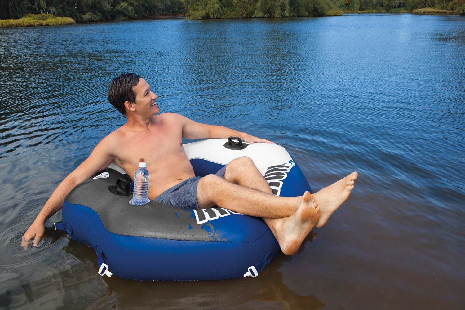 Intex River Run Connect Lounge Inflatable Floating Water Tube 58854EP (12 Pack) - Image 3