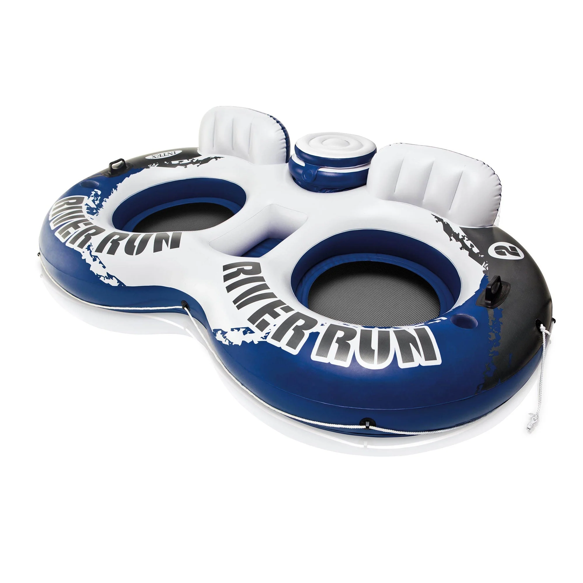 Intex River Run II 2 Person Water Tubes Outdoor Pool Lake Floating Raft Lounger - Image 2