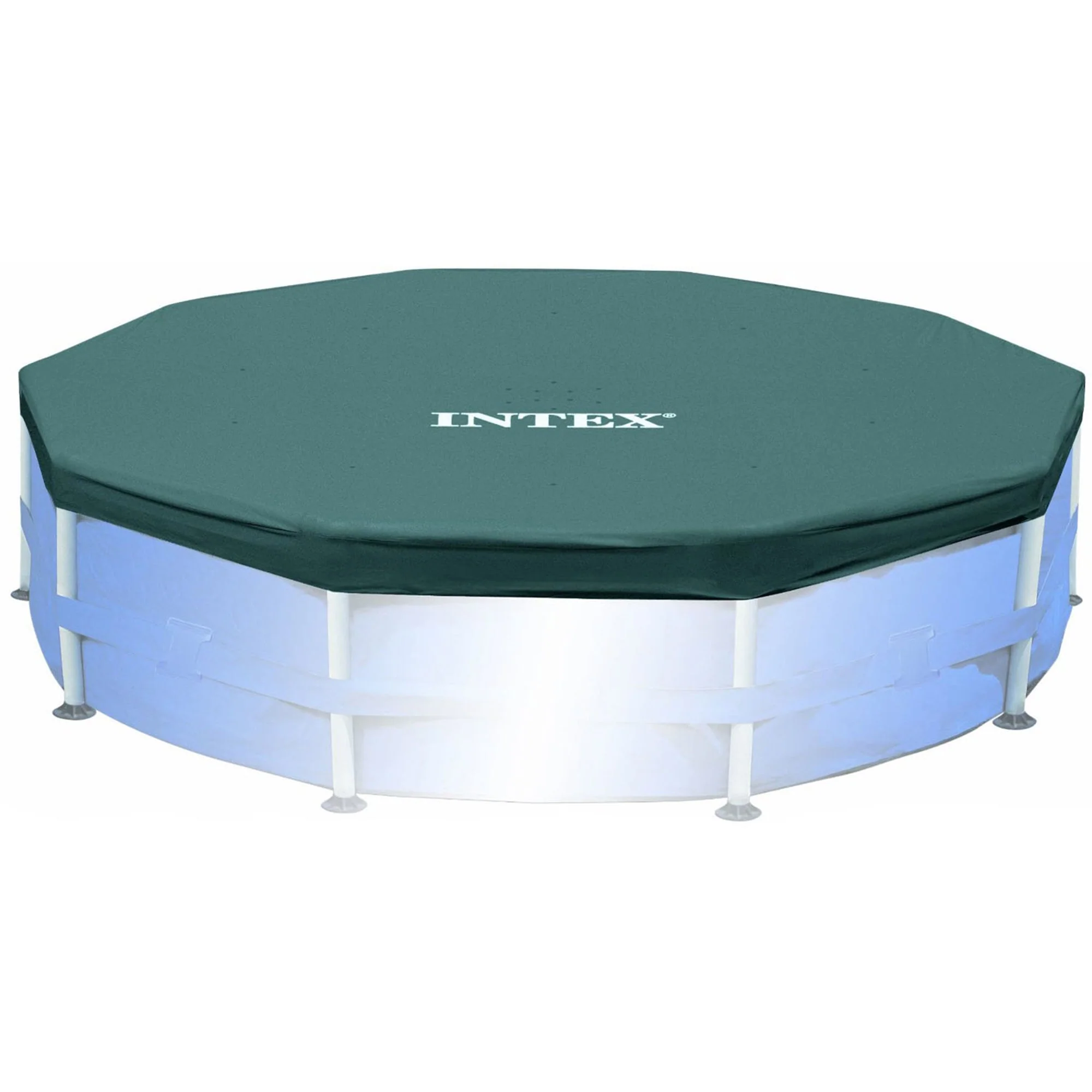 Intex Steel Frame Pool Ladder for 42' Wall Height & 15' Round Pool Debris Cover - Image 3