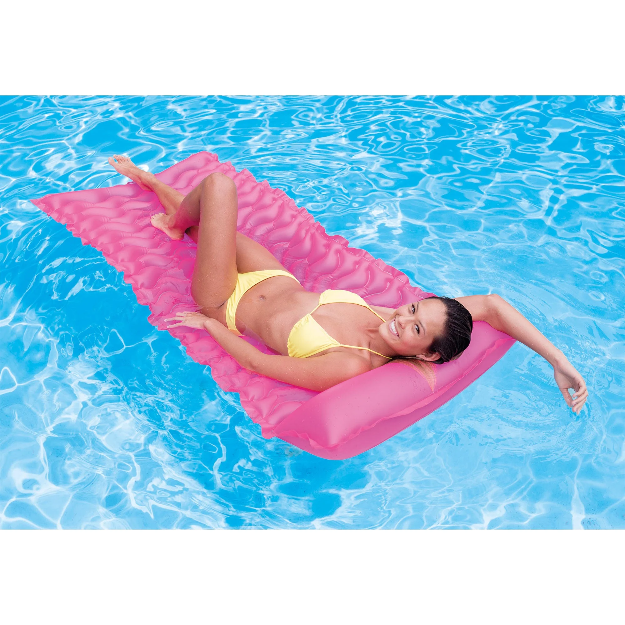 Intex Tote 'N Float Wave Mat Floating Swimming Pool Lounger, 1 Pc, Color Varies - Image 12