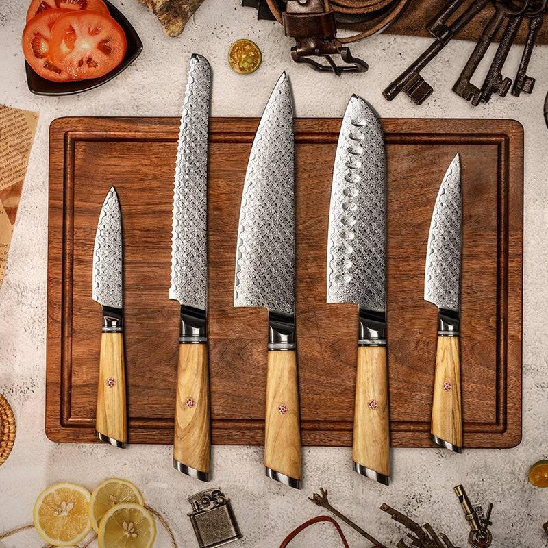 Jasmine 5‑Piece VG10 Damascus Chef Knife Set - Image 8