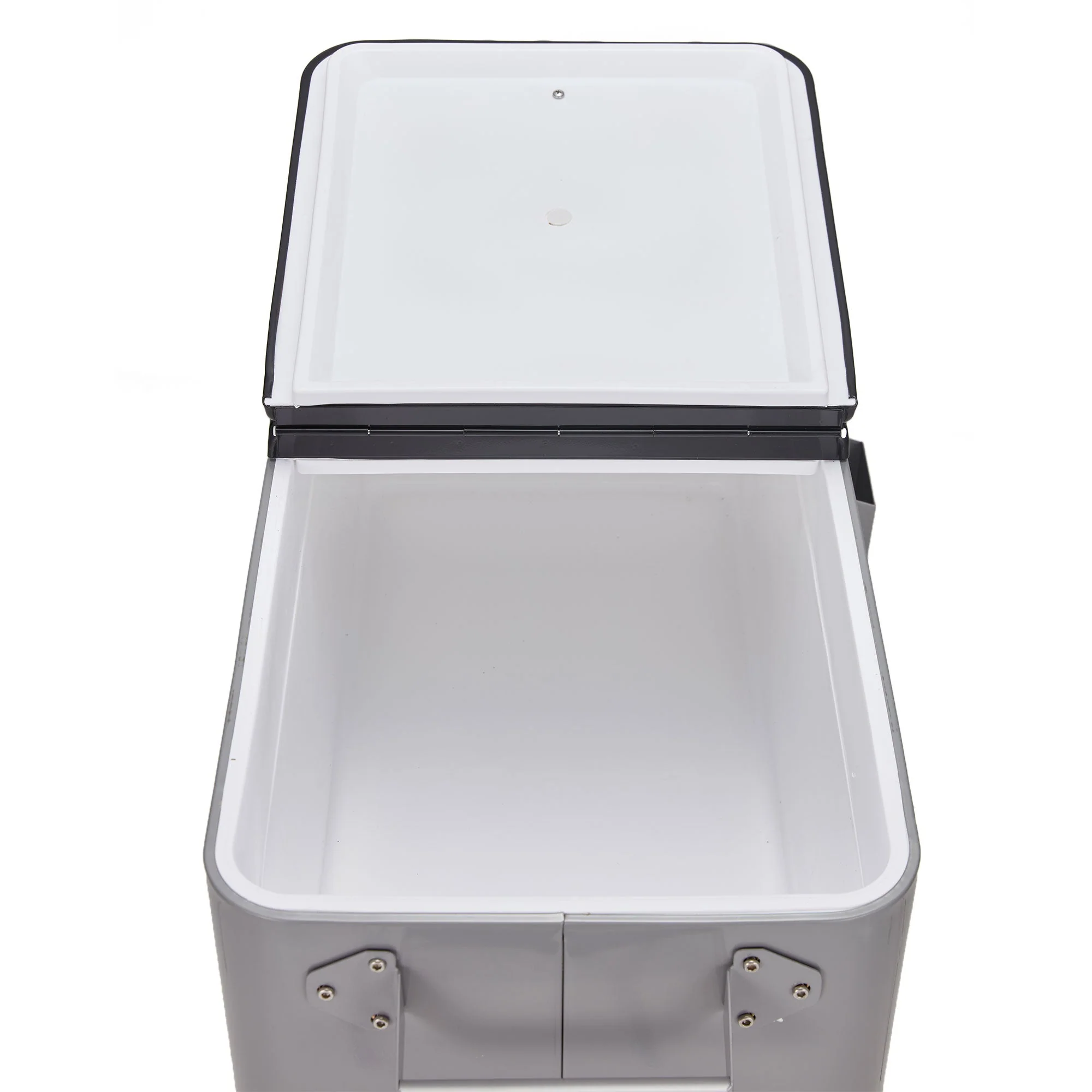 JOMEED 80 Quart Rolling Cooler Cart Ice Chest w/ Drain & Bottle Opener, Silver - Image 3