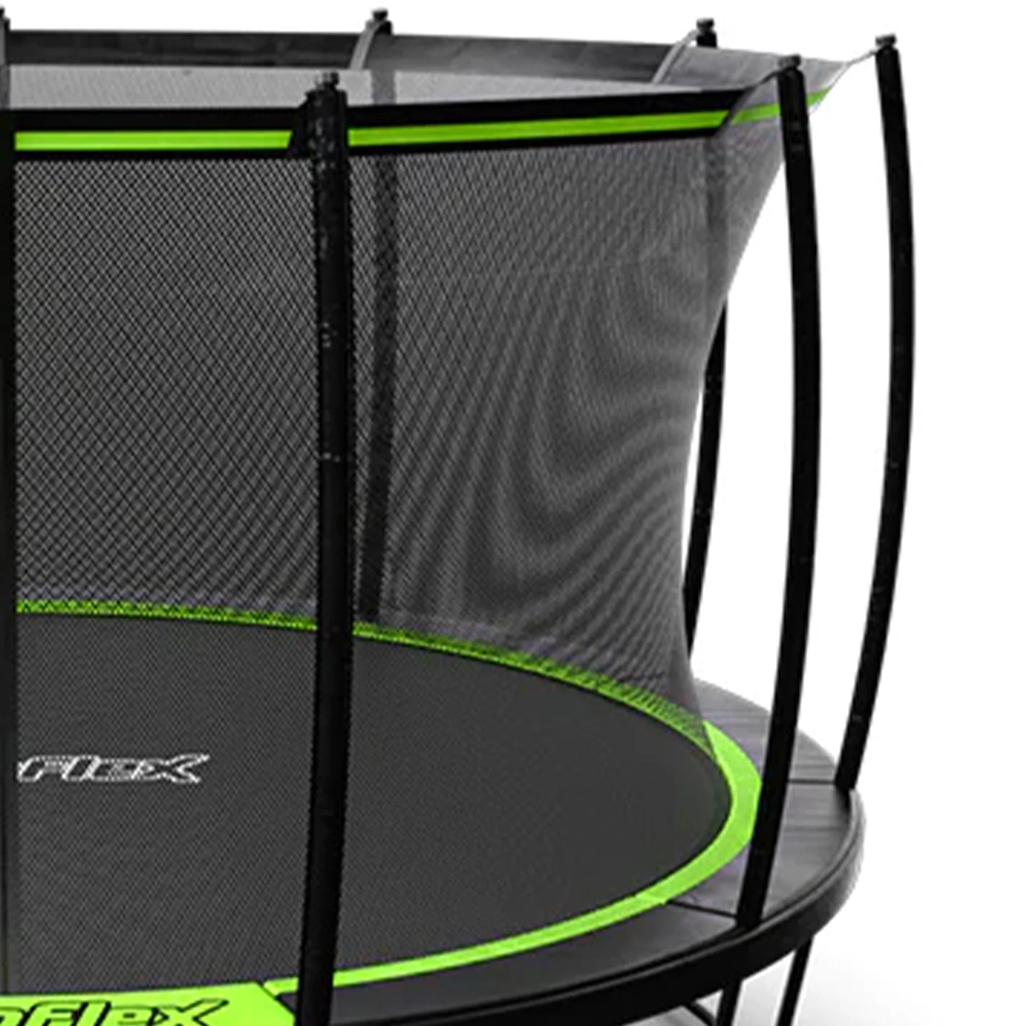 JumpFlex HERO 14' Trampoline for Kids Outdoor Play Equipment with Net & Ladder - Image 5